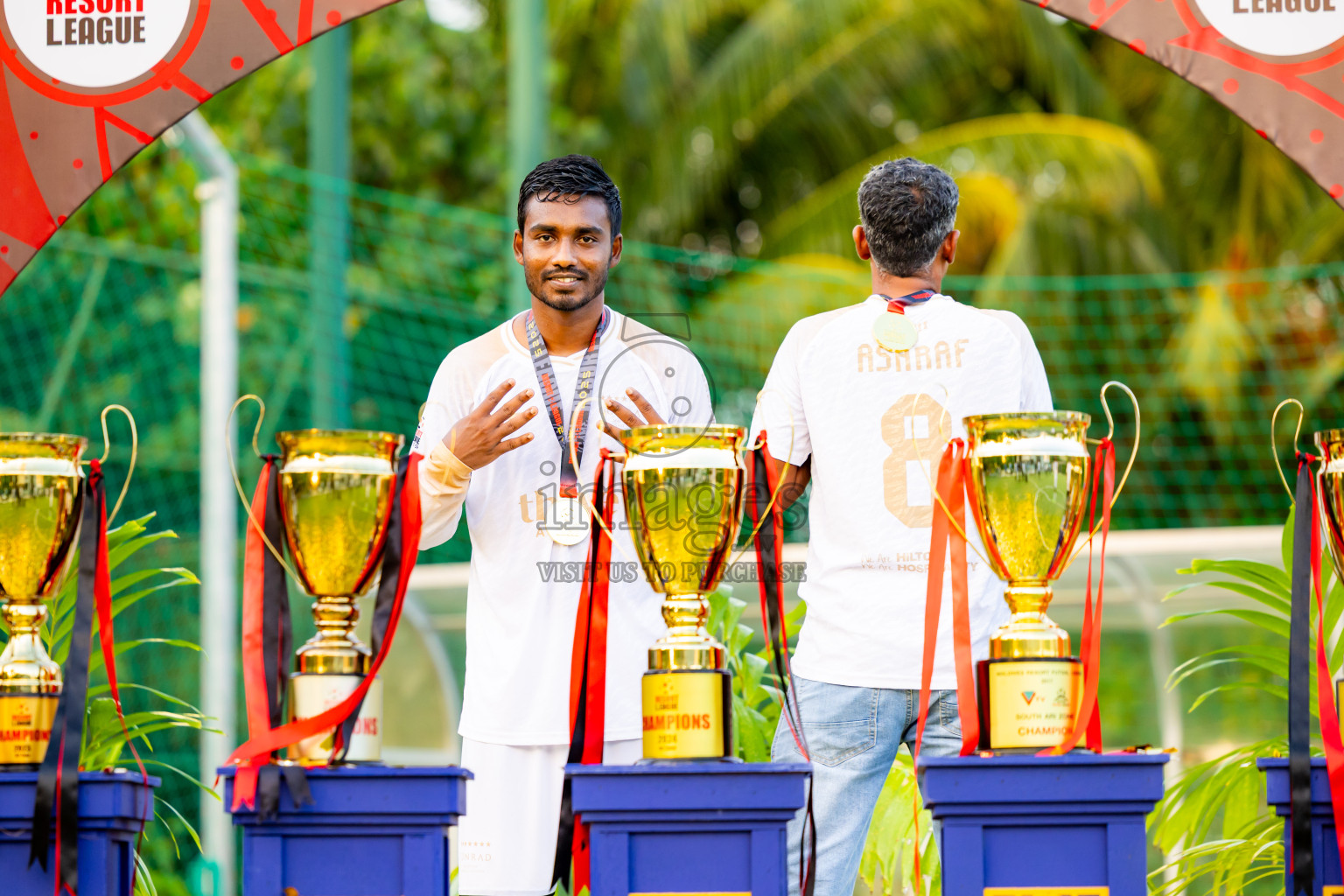 Barcelo vs Conrad in the Final of Resort League 2025 (Ari Zone) was held on Sunday, 28th June 2025 in Conrad Maldives Rangali Island, Alif Dhaalu Atoll, Maldives. Photos: Nausham Waheed / images.mv