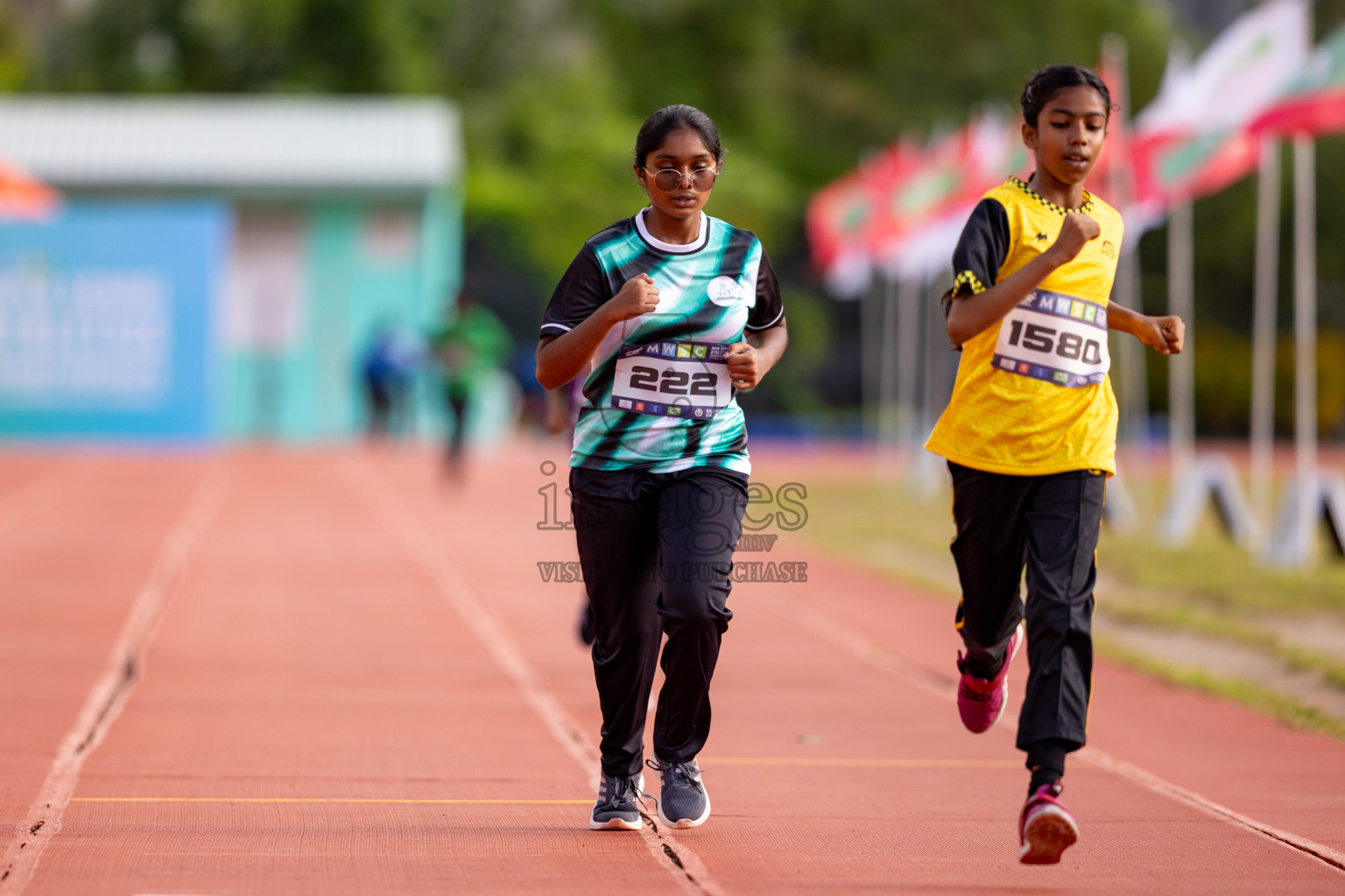 Day 3 of MWSC Interschool Athletics Championships 2024 held in Hulhumale Running Track, Hulhumale, Maldives on Monday, 11th November 2024. 
Photos by: Hassan Simah / Images.mv