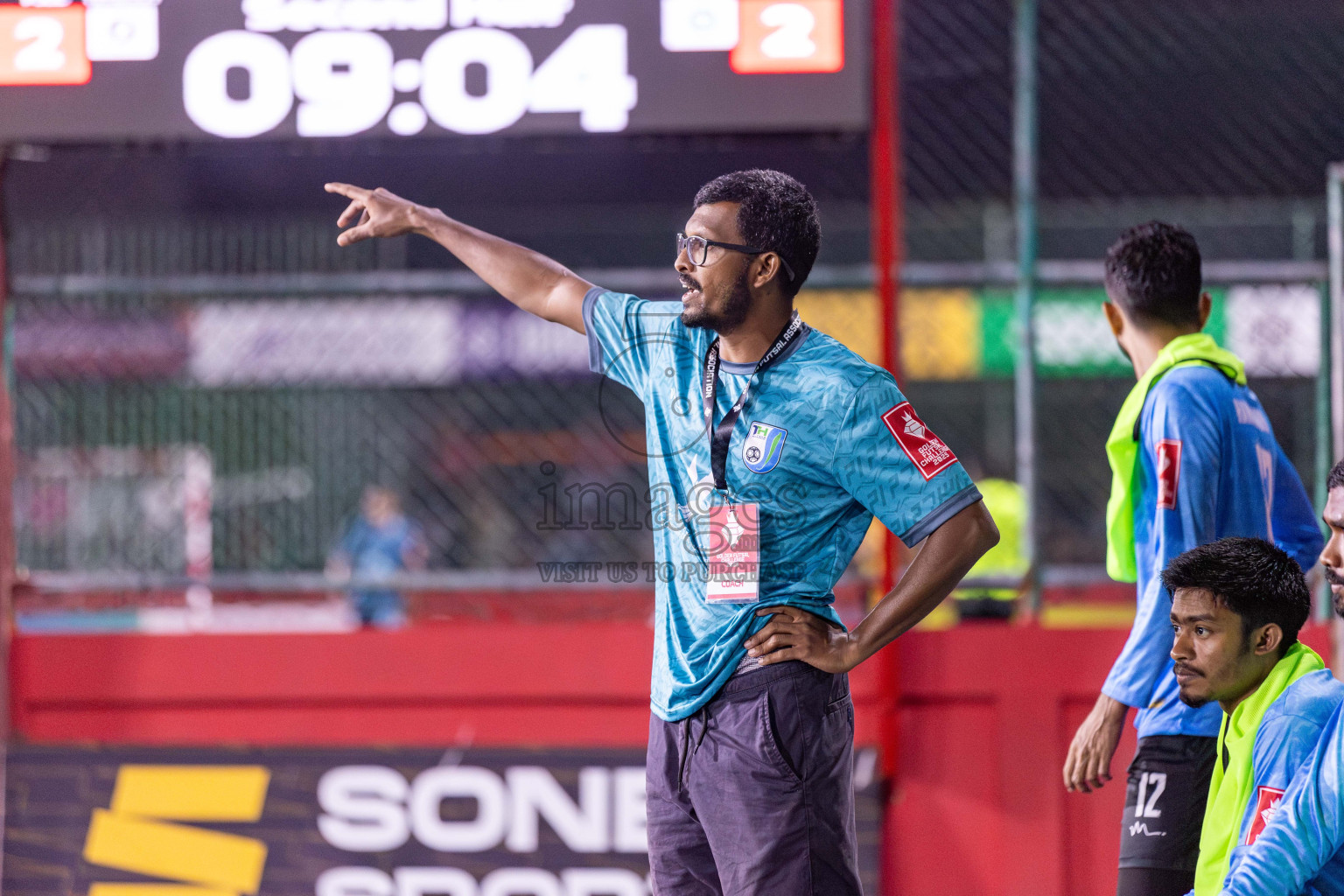 HDh Hanimaadhoo vs HDh Makunudhoo in Day 5 of Golden Futsal Challenge 2025 on Thursday, 9th January 2025, in Hulhumale', Maldives 
Photos: Hassan Simah / images.mv