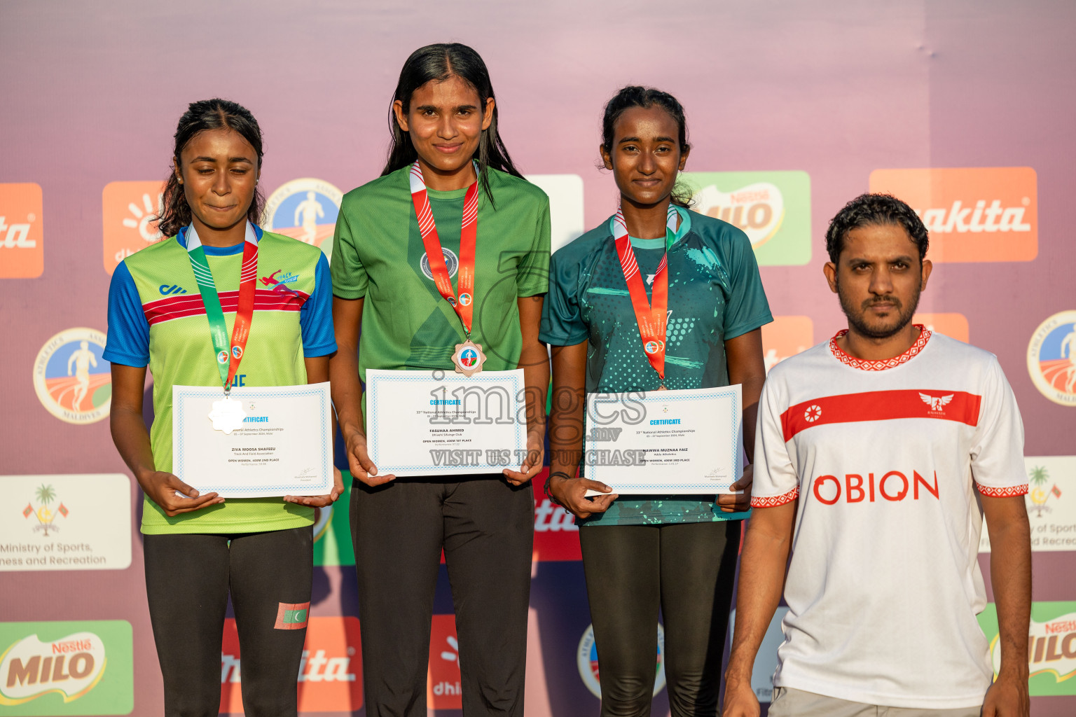 Day 3 of 33rd National Athletics Championship was held in Ekuveni Track at Male', Maldives on Saturday, 7th September 2024. Photos: Suaadh Abdul Sattar / images.mv