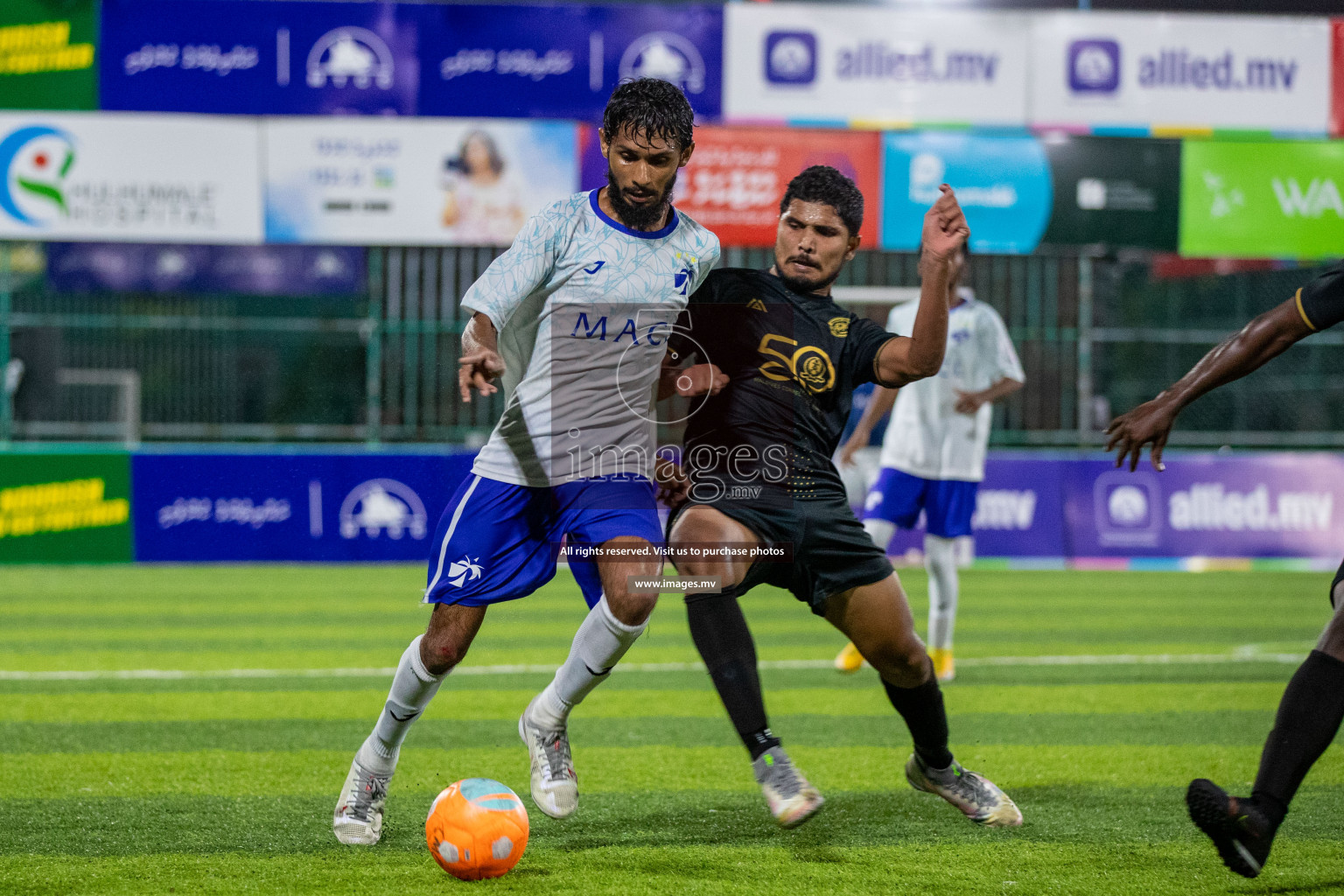 Prison Club vs MACL in the Quarter Finals of Club Maldives 2021 held at Hulhumale;, on 12th December 2021 Photos: Ismail Thoriq / images.mv