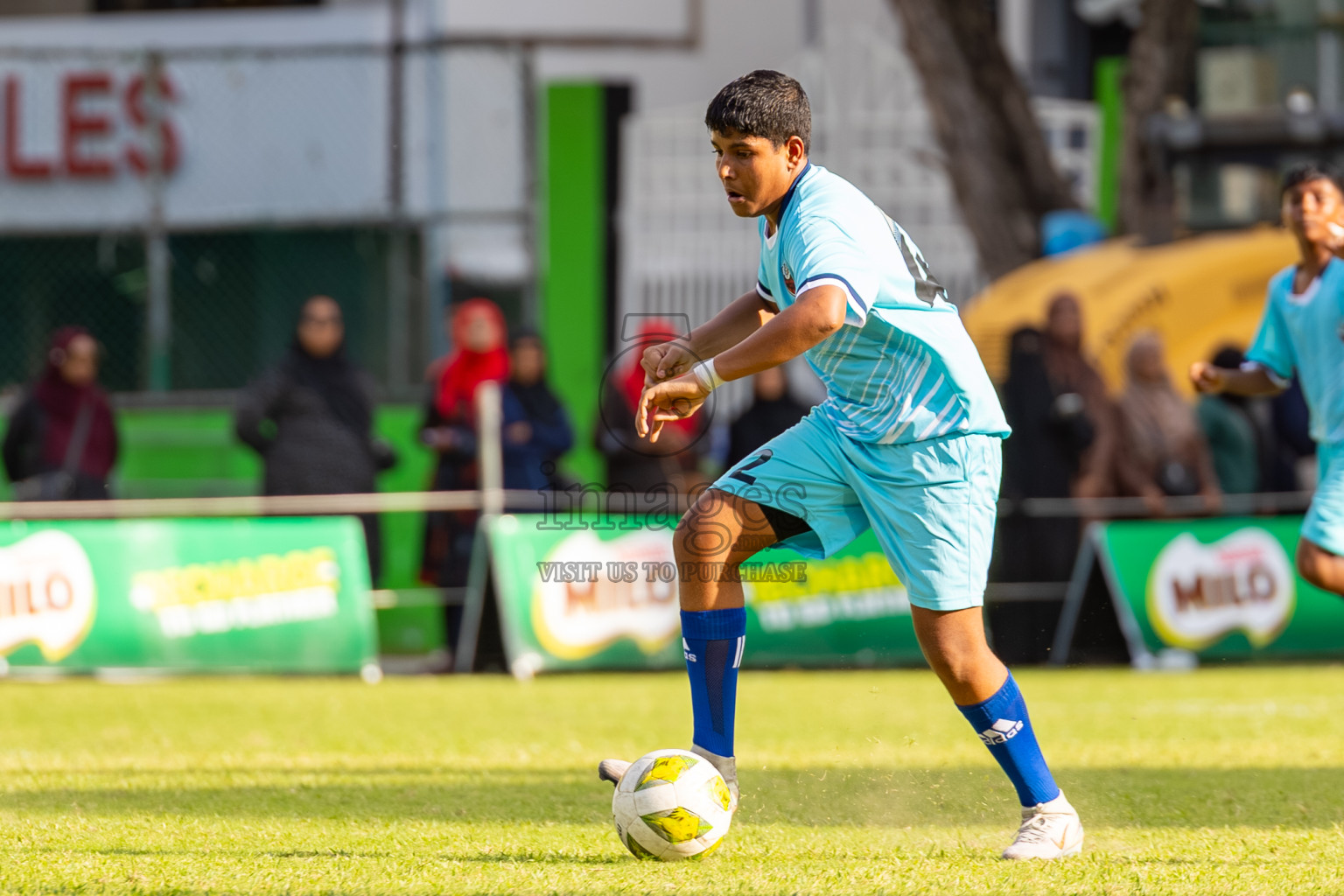 Day 1 of MILO Academy Championship 2025 (U14) was held on Thursday, 30th October 2025 at Henveiru Football Grounds, Male', Maldives . 
Photos: Ismail Thoriq / images.mv
