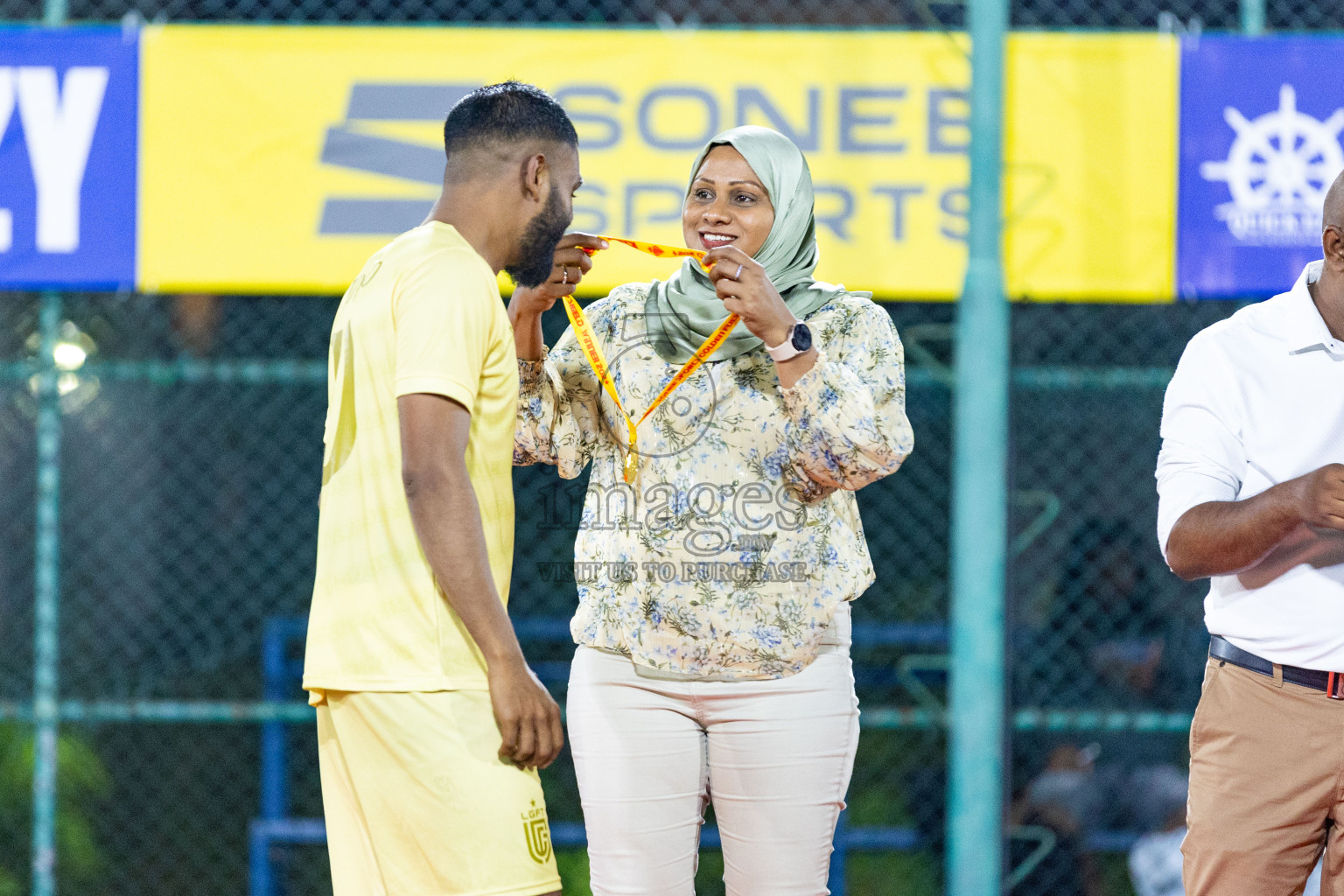 Opening of Golden Futsal Challenge 2024 with Charity Shield Match between L.Gan vs Th. Thimarafushi was held on Sunday, 14th January 2024, in Hulhumale', Maldives Photos: Nausham Waheed / images.mv