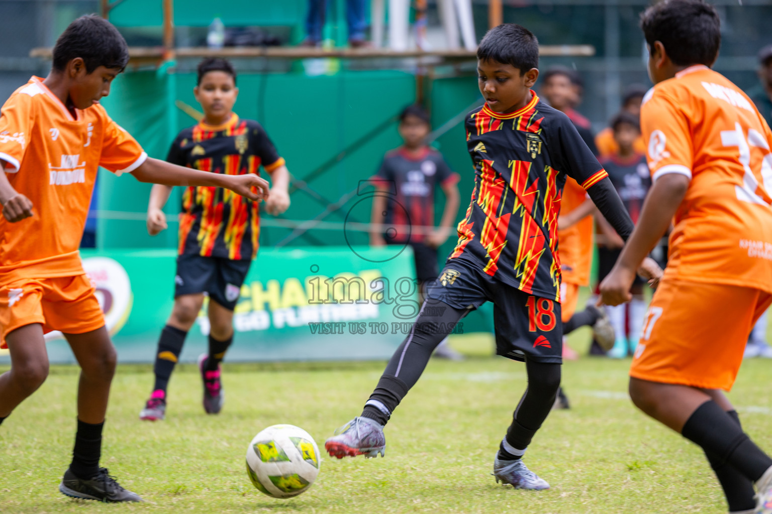 Day 1 of MILO Academy Championship 2025 (U-12) was held at Henveiru Stadium in Male', Maldives on Thursday, 1st May 2025. Photos: Ismail Thoriq / images.mv