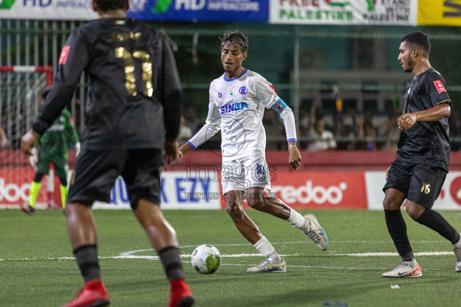 HA Utheem VS HA Ihavandhoo in Day 13 of Golden Futsal Challenge 2024 was held on Saturday, 27th January 2024, in Hulhumale', Maldives Photos: Nausham Waheed / images.mv