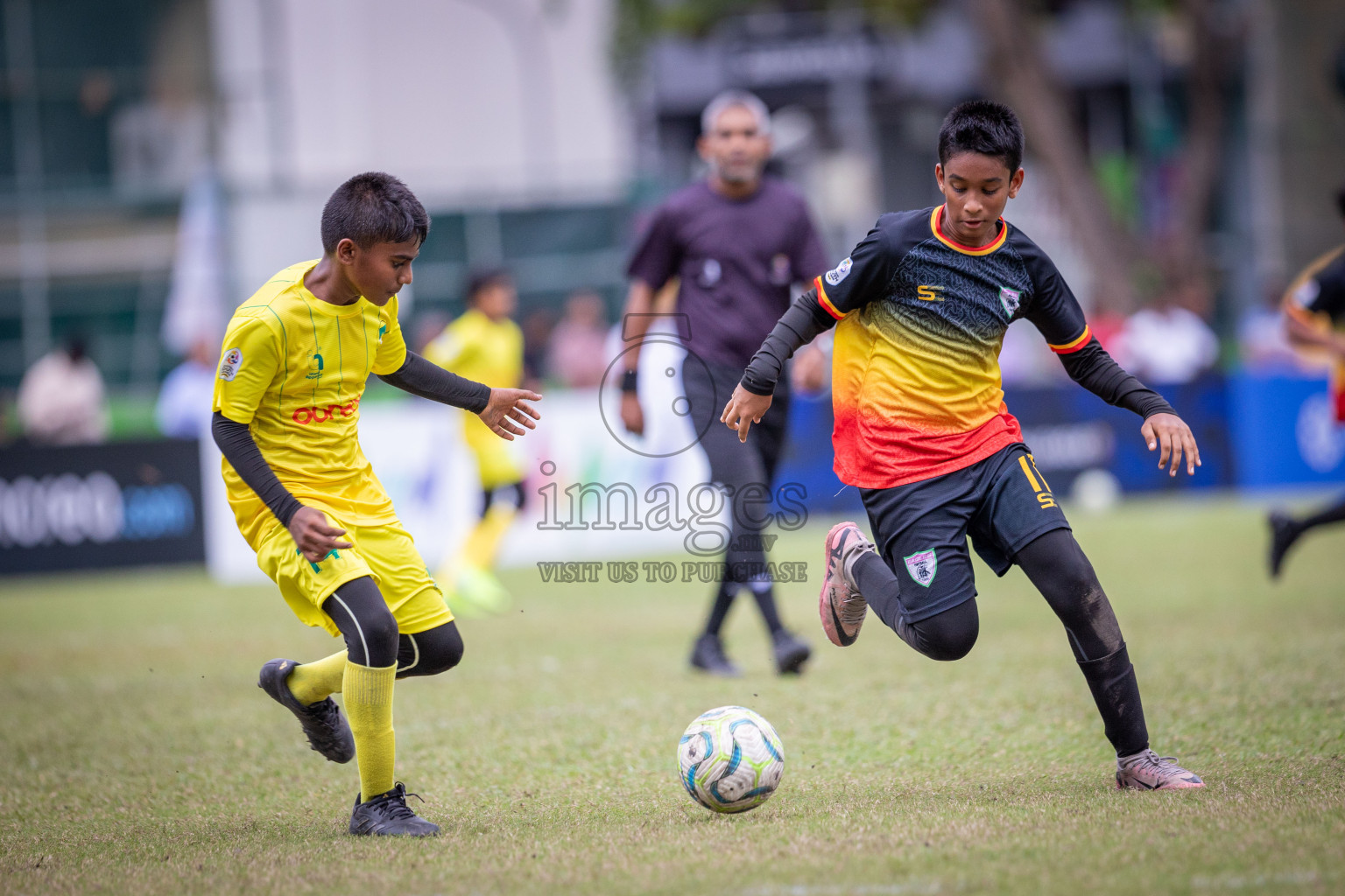 Eagles vs Maziya (U12) in Dhivehi Youth League 2024 - Day 2. Matches held at Henveiru Stadium on 22nd November 2024 , Friday. Photos: Shuu Abdul Sattar/ Images.mv