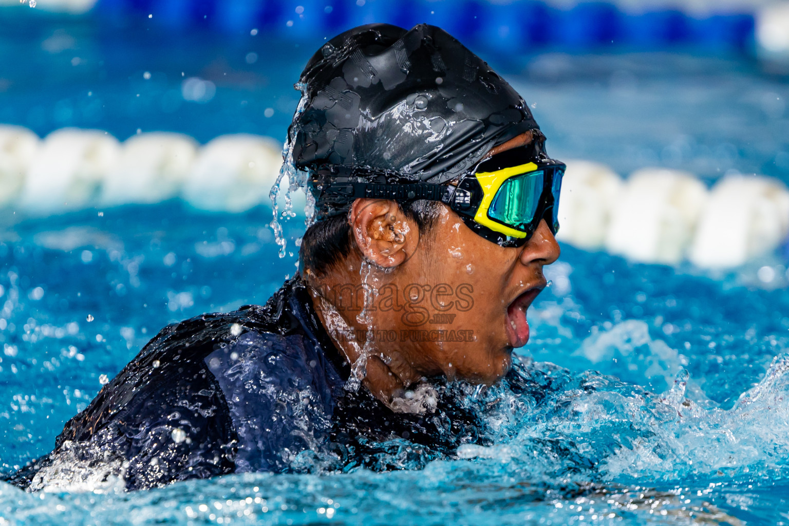 Day 2 of National Swimming Competition 2024 held in Hulhumale', Maldives on Saturday, 14th December 2024. Photos: Nausham Waheed / images.mv