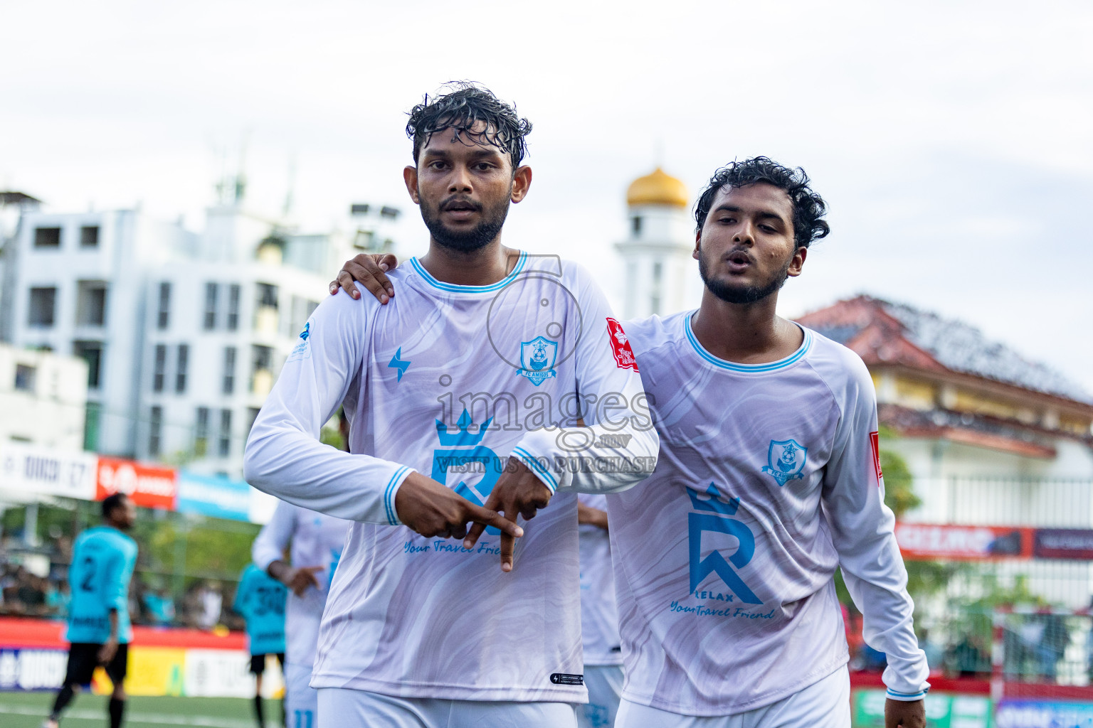 AA. Thoddoo VS AA. Himandhoo in Day 7 of Golden Futsal Challenge 2025 was held on Saturday, 11th January 2025, in Hulhumale', Maldives Photos: Hassan Simah / images.mv