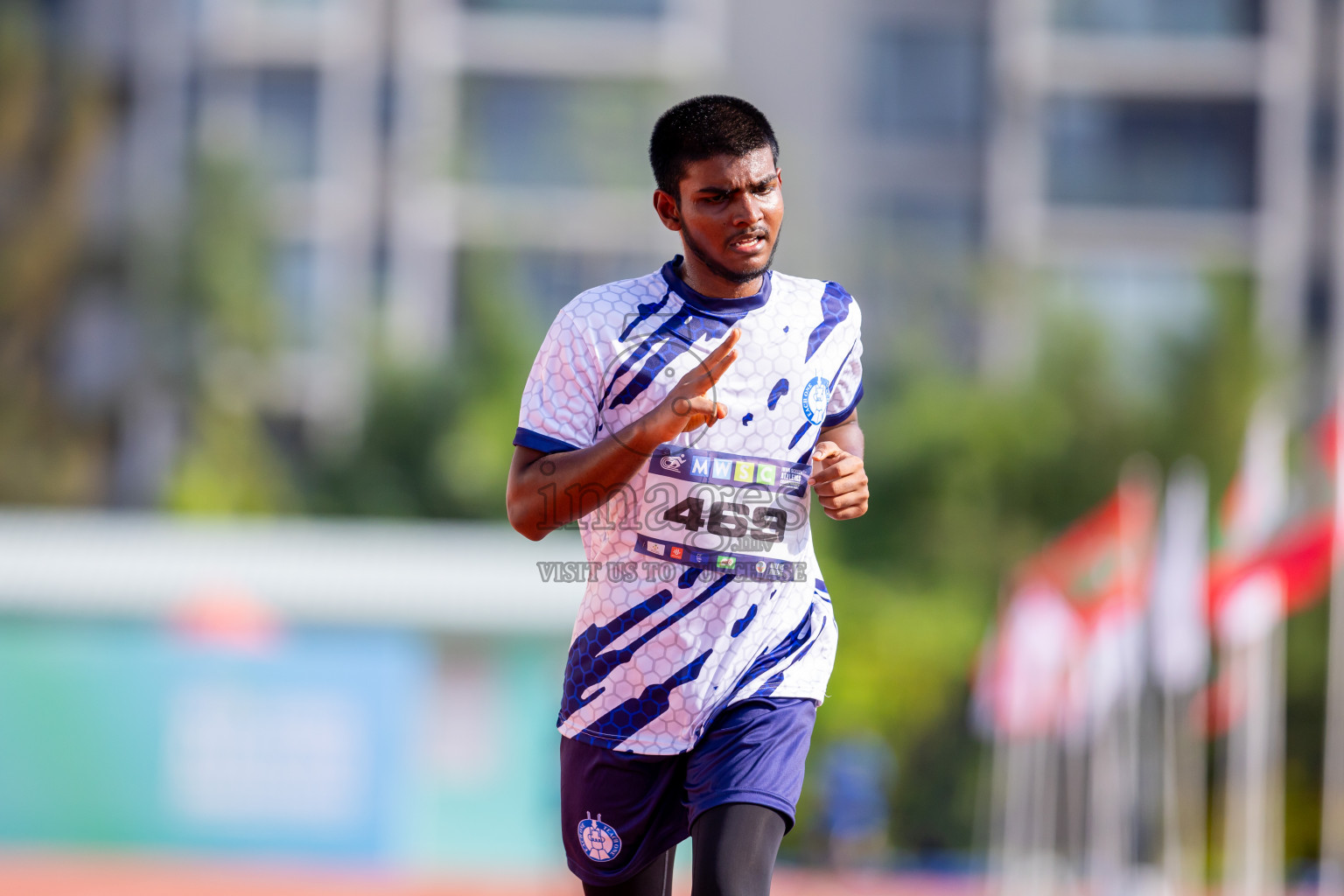 Day 6 of MWSC Interschool Athletics Championships 2024 held in Hulhumale Running Track, Hulhumale, Maldives on Thursday, 14th November 2024. Photos by: Nausham Waheed / Images.mv