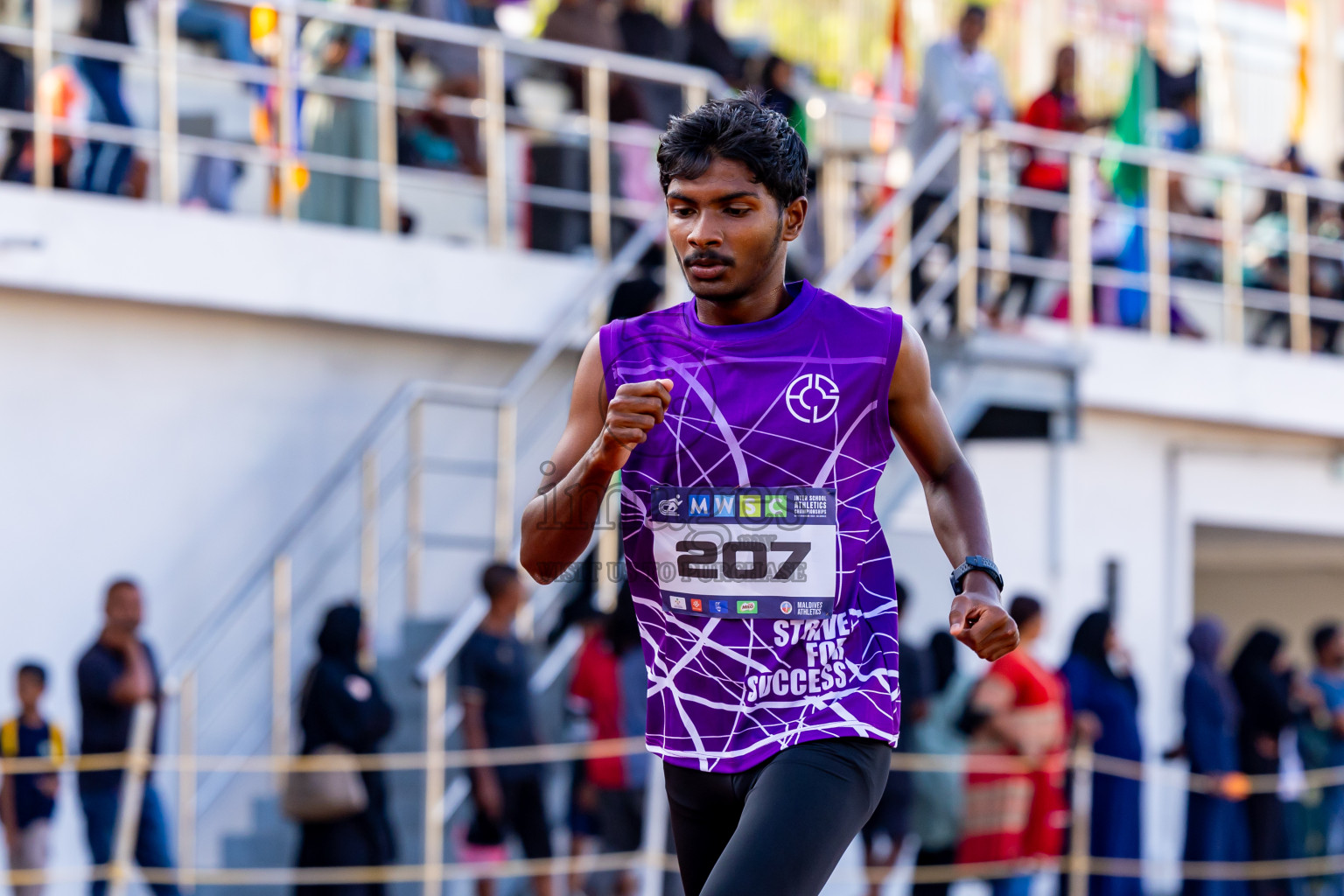 Day 5 of MWSC Interschool Athletics Championships 2024 held in Hulhumale Running Track, Hulhumale, Maldives on Wednesday, 13th November 2024. Photos by: Nausham Waheed / Images.mv