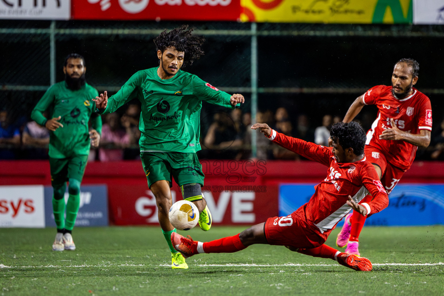 HA Vashafaru VS HA Kelaa in Atoll Round Semi-Final on Day 23 of Golden Futsal Challenge 2025 was held on Monday , 27th January 2025, in Hulhumale', Maldives. Photos: Nausham Waheed / images.mv