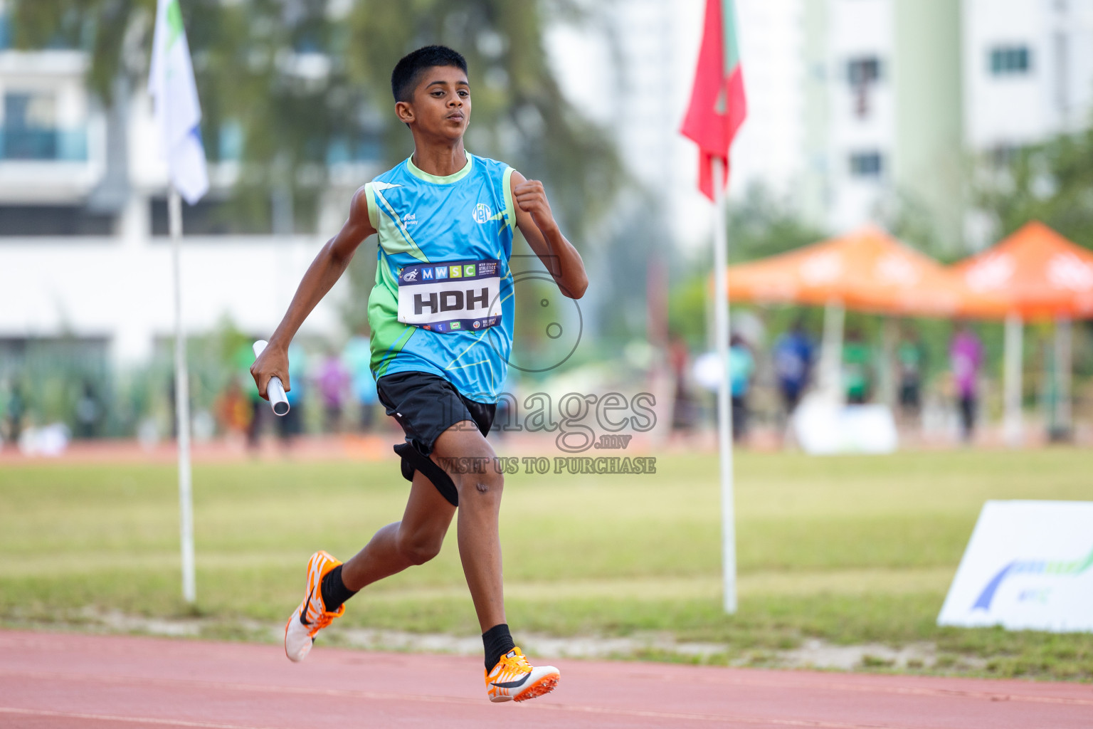 Day 5 of MWSC Interschool Athletics Championships 2024 held in Hulhumale Running Track, Hulhumale, Maldives on Wednesday, 13th November 2024. Photos by: Ismail Thoriq / Images.mv