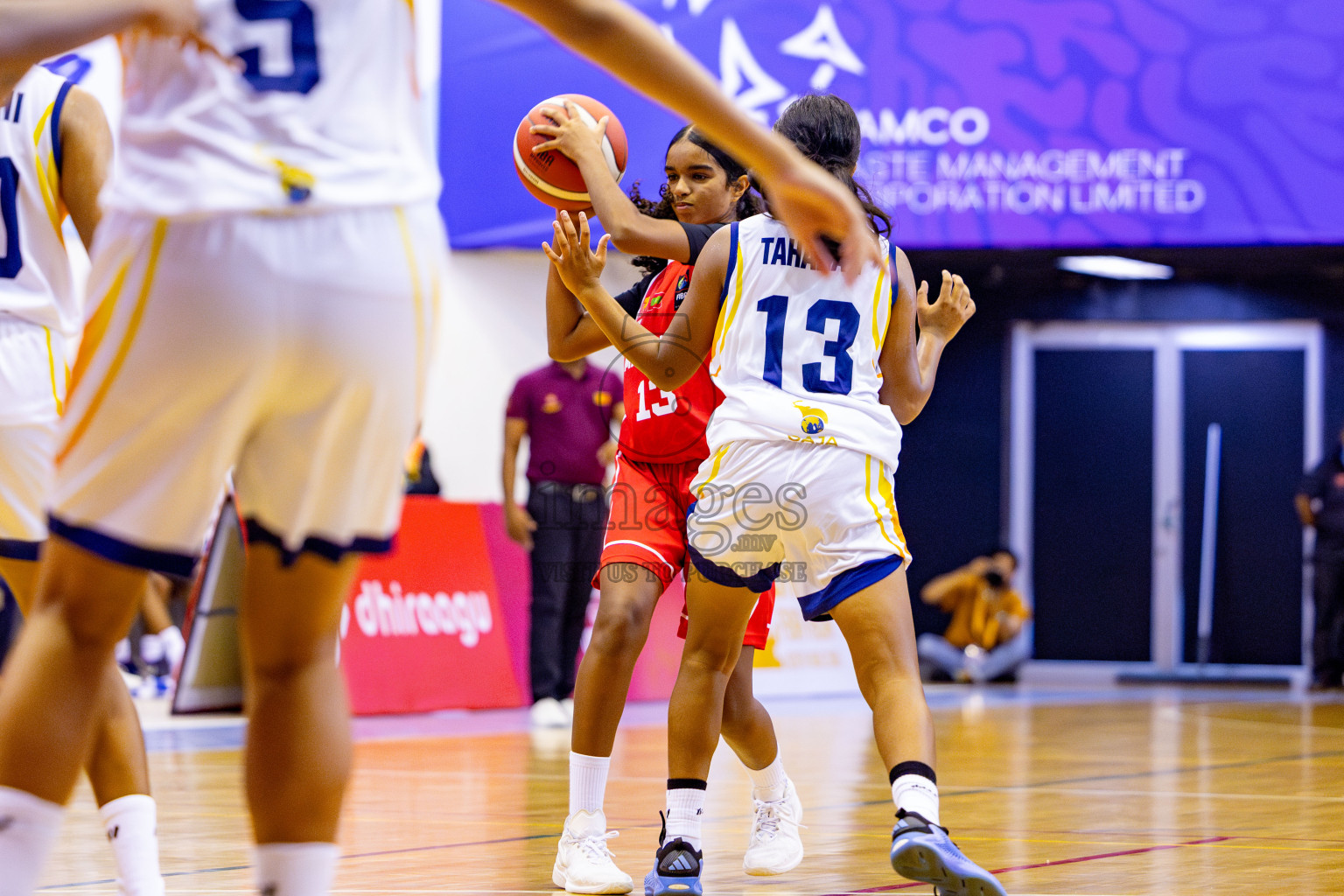 Maldives vs SriLanka in Day 2 of Under 16 Woman's Asian Cup SABA Qualifiers 2025 was held in Social Center, Male', Maldives on Friday, 13th June 2025. Photos: Nausham Waheed / images.mv