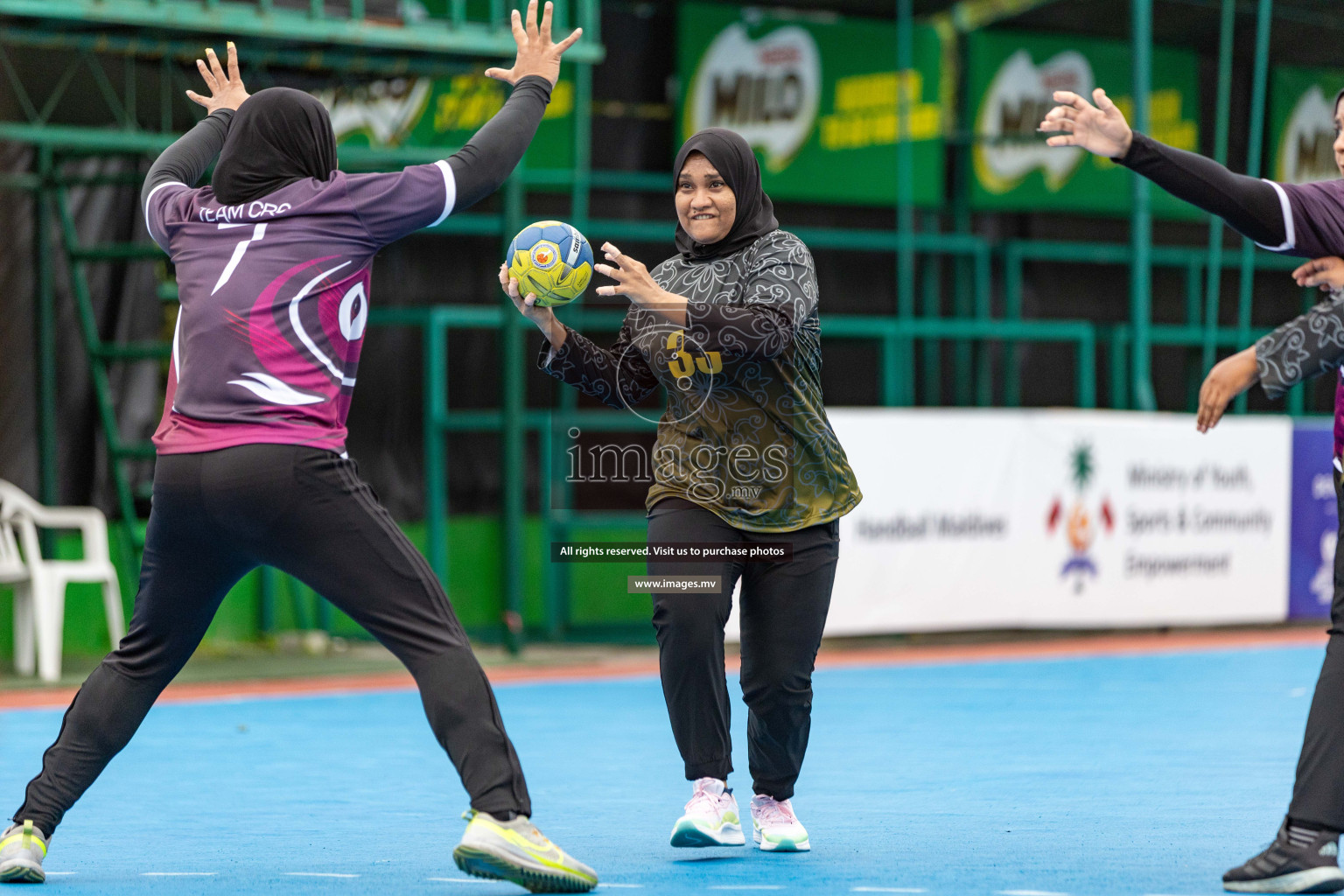 Day 3 of 7th Inter-Office/Company Handball Tournament 2023, held in Handball ground, Male', Maldives on Sunday, 18th September 2023 Photos: Nausham Waheed/ Images.mv