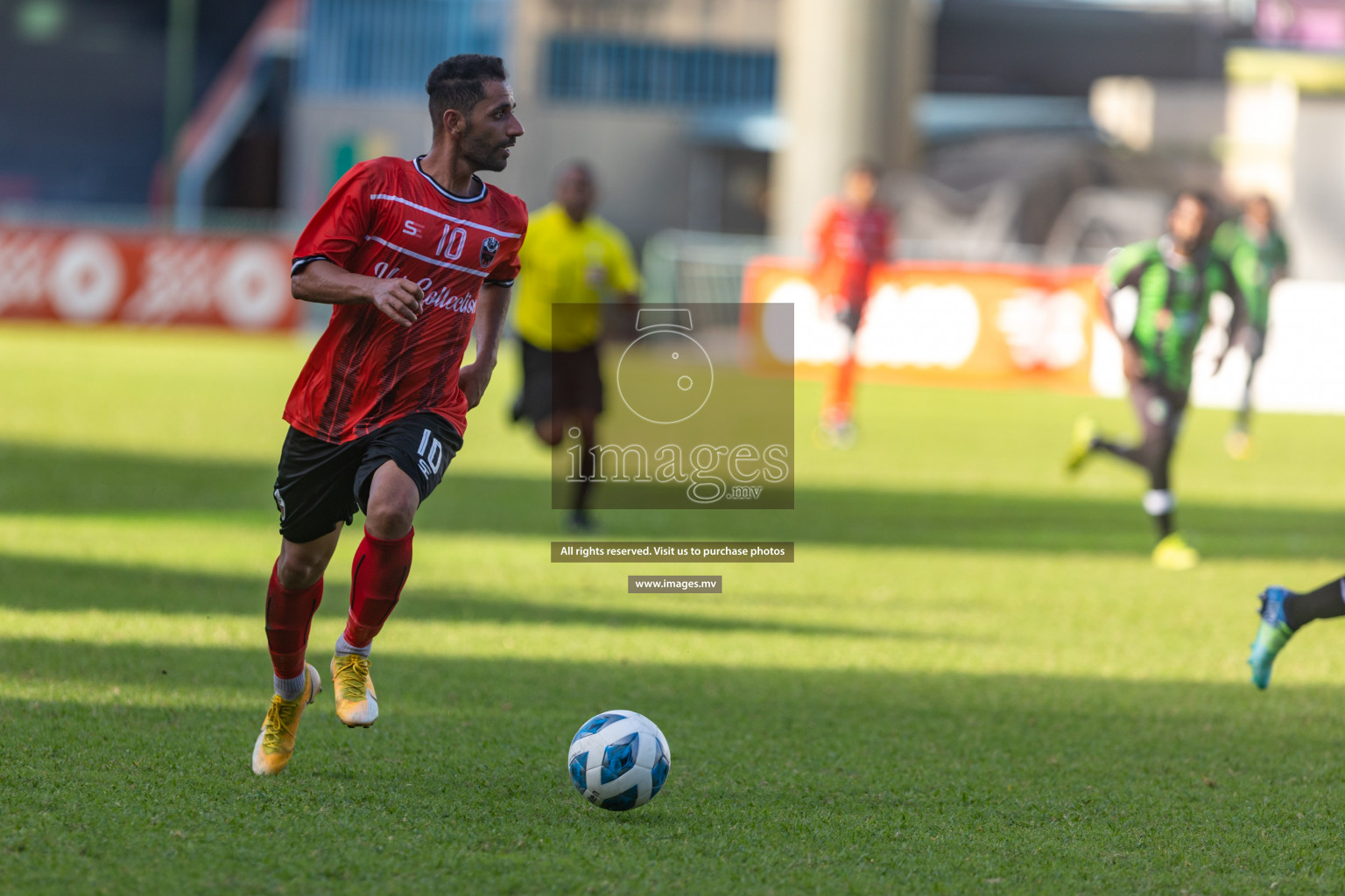 Biss Buru Sports vs JJ Sports Club  in 2nd Division 2022 on 14th July 2022, held in National Football Stadium, Male', Maldives Photos: Hassan Simah / Images.mv