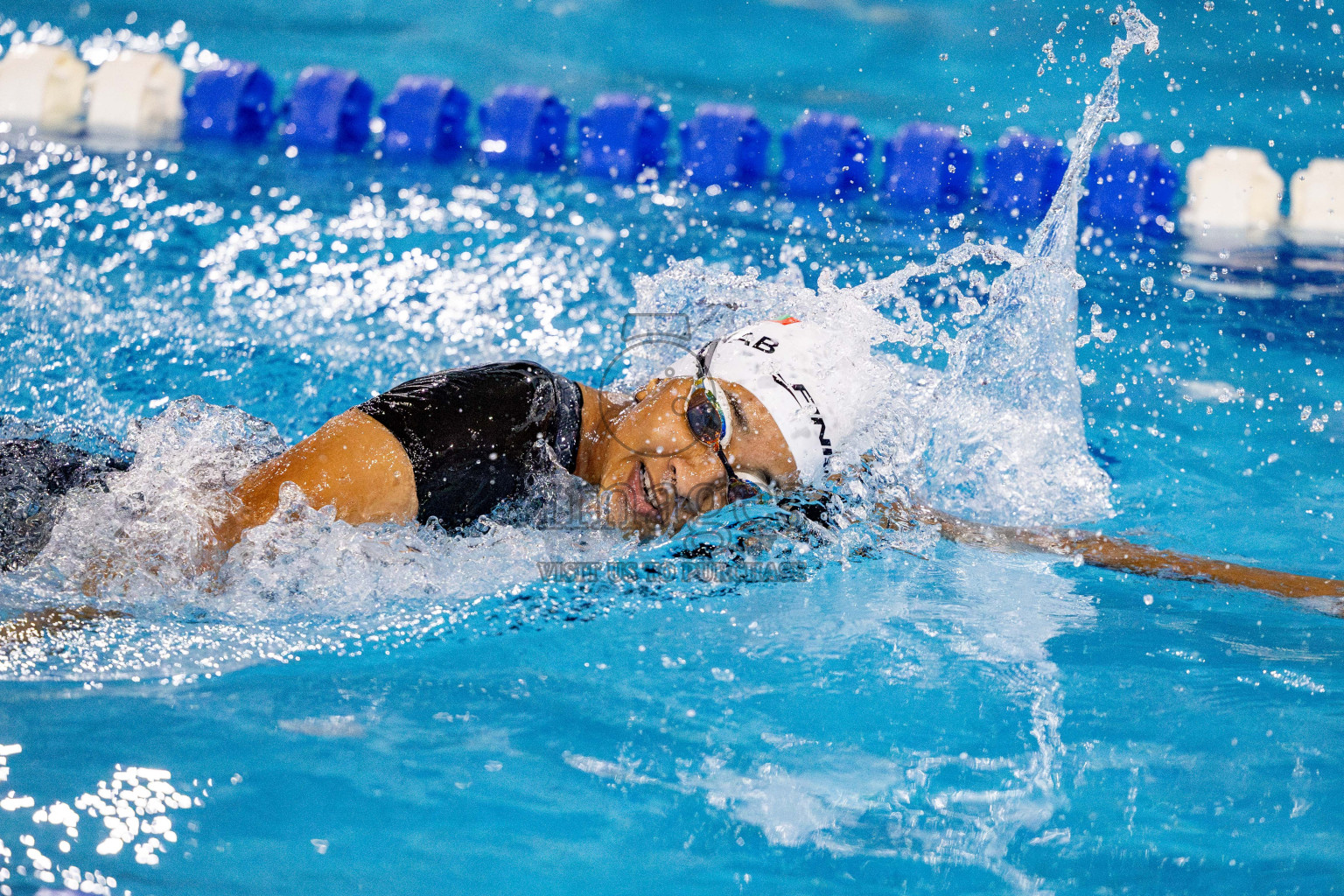 Day 4 of National Swimming Championship 2024 held in Hulhumale', Maldives on Monday, 16th December 2024. Photos: Hassan Simah / images.mv