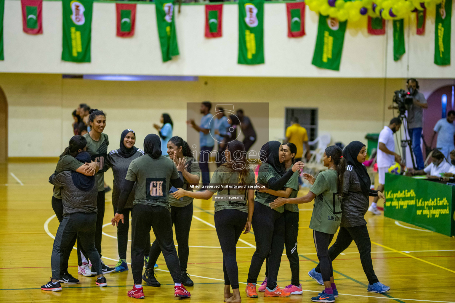 Kulhudhuffushi Youth & R.C vs Club Green Streets in the Finals of Milo National Netball Tournament 2021 (Women's) held on 5th December 2021 in Male', Maldives Photos: Ismail Thoriq / images.mv