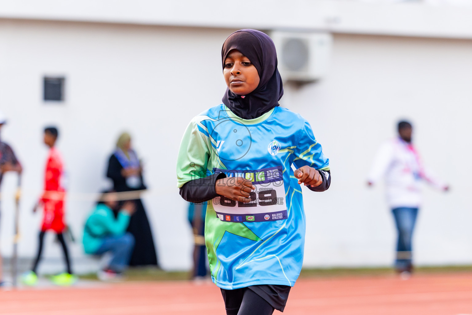 Day 3 of MWSC Interschool Athletics Championships 2024 held in Hulhumale Running Track, Hulhumale, Maldives on Monday, 11th November 2024. Photos by:  Nausham Waheed / Images.mv