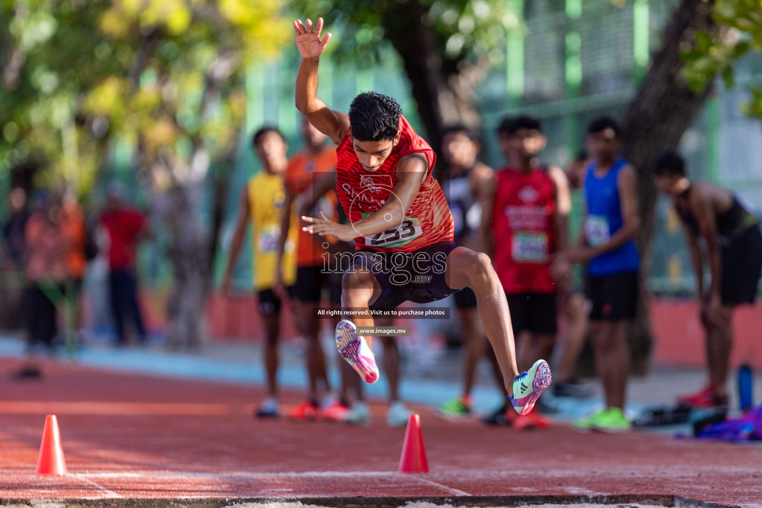 Day 2 of National Athletics Championship 2023 was held in Ekuveni Track at Male', Maldives on Saturday, 25th November 2023. Photos: Nausham Waheed / images.mv