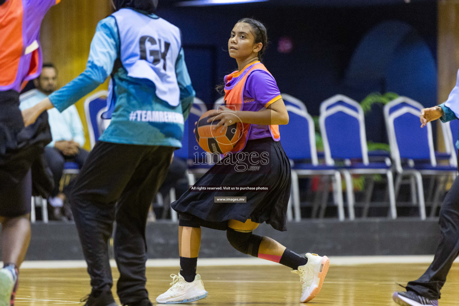 Day6 of 24th Interschool Netball Tournament 2023 was held in Social Center, Male', Maldives on 1st November 2023. Photos: Nausham Waheed / images.mv