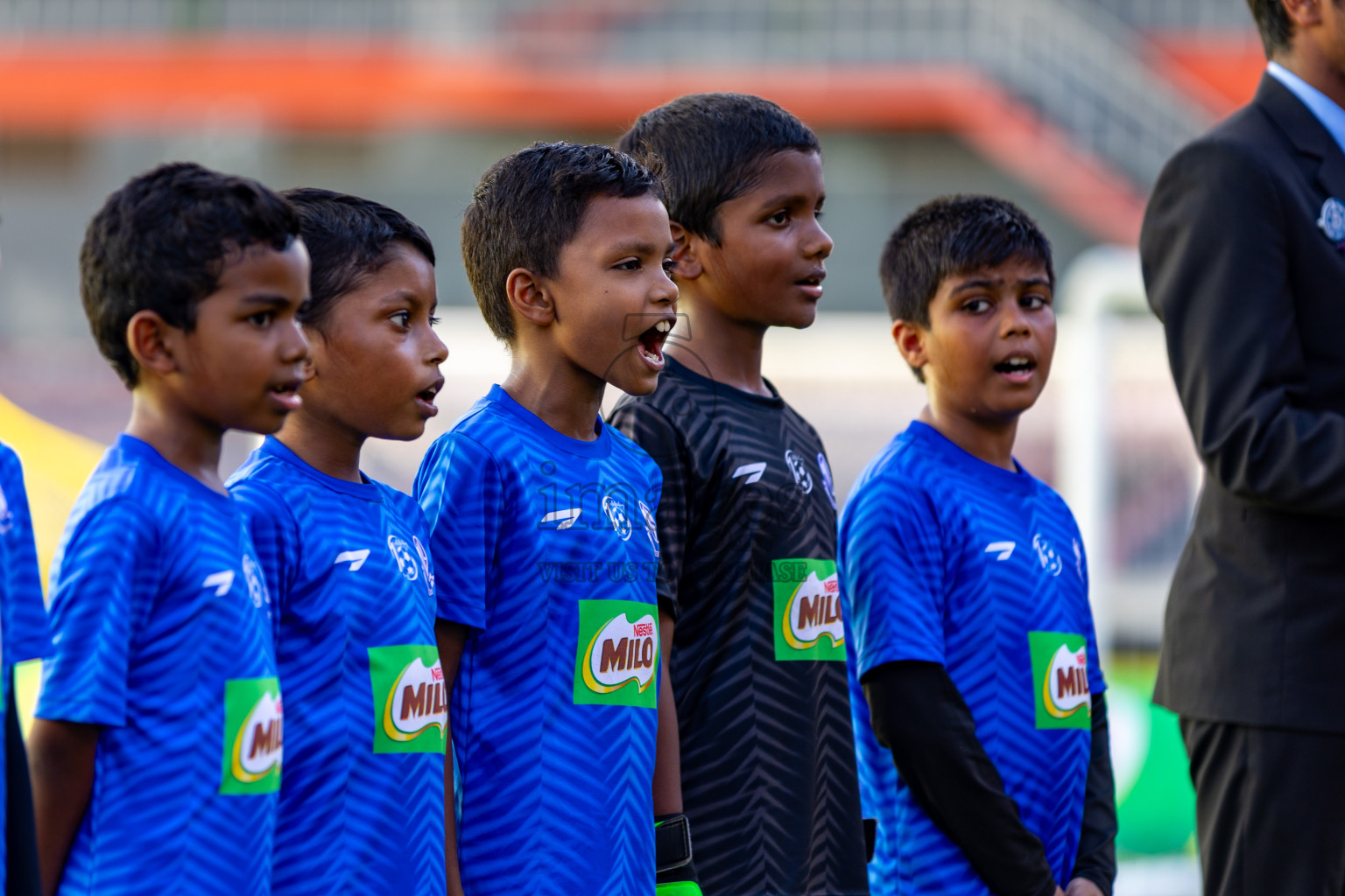 Day 2 of MILO Kids Football Fiesta was held at National Stadium in Male', Maldives on Saturday, 24th February 2024.