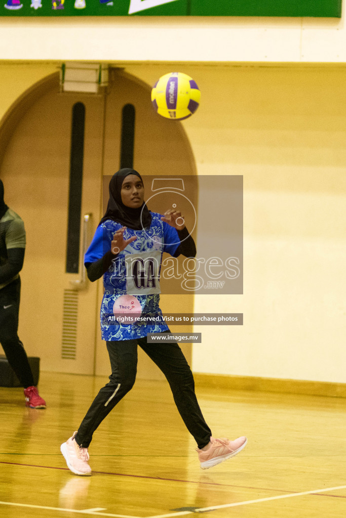 Green Streets vs Mahibadhoo Sports Club in the Semi Finals of Milo National Netball Tournament 2021 held on 3 December 2021 in Male', Maldives, Photos by Maanish