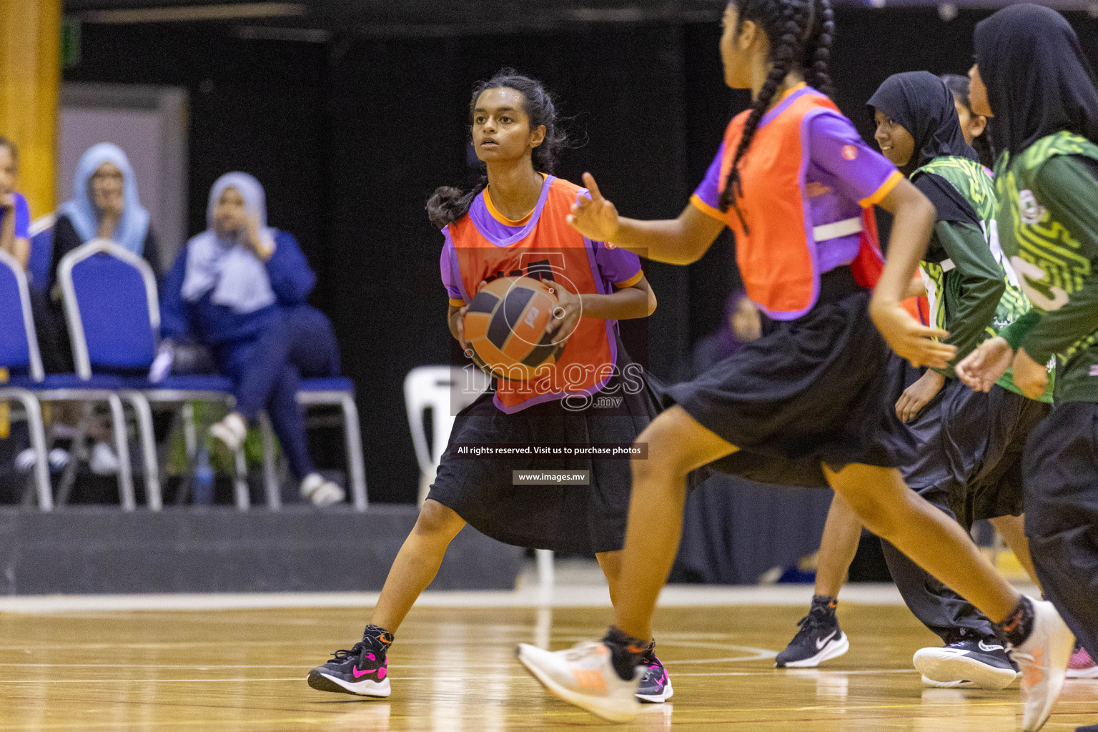 Day7 of 24th Interschool Netball Tournament 2023 was held in Social Center, Male', Maldives on 2nd November 2023. Photos: Nausham Waheed / images.mv