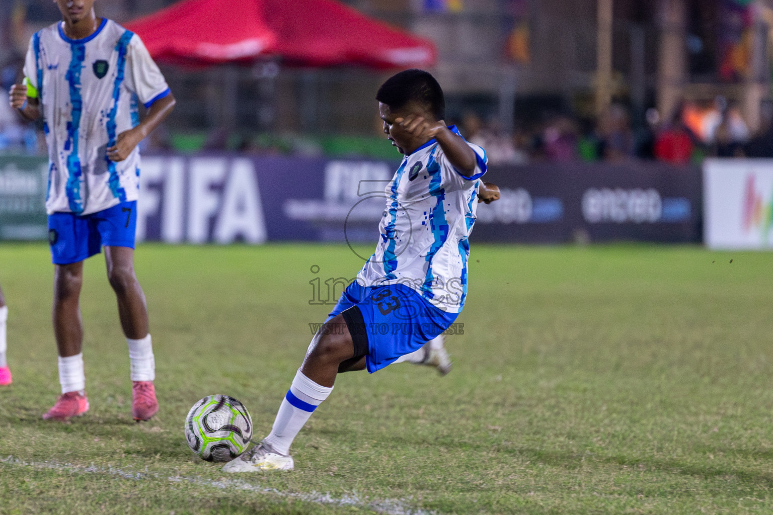 Super United Sports vs Huriyya (U16) in Day 8 of Dhivehi Youth League 2024 held at Henveiru Stadium on Monday, 2nd December 2024. Photos: Mohamed Mahfooz Moosa / Images.mv