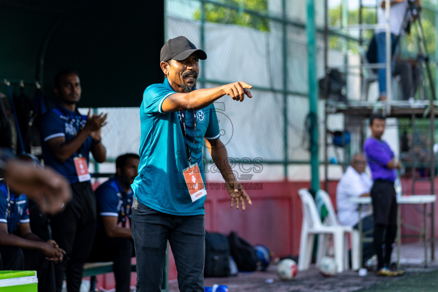 K. Huraa vs K. Himmafushi in Day 19 of Golden Futsal Challenge 2024 was held on Friday, 2nd February 2024 in Hulhumale', Maldives 
Photos: Hassan Simah / images.mv