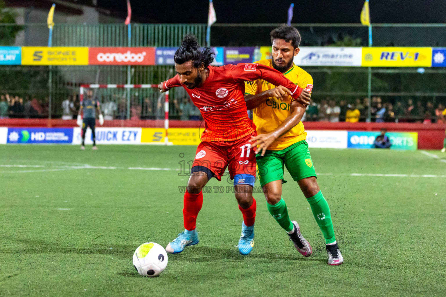 GDh. Vaadhoo VS GDh. Gadhdhoo in Day 23 of Golden Futsal Challenge 2024 was held on Tuesday , 6th February 2024 in Hulhumale', Maldives 
Photos: Hassan Simah / images.mv