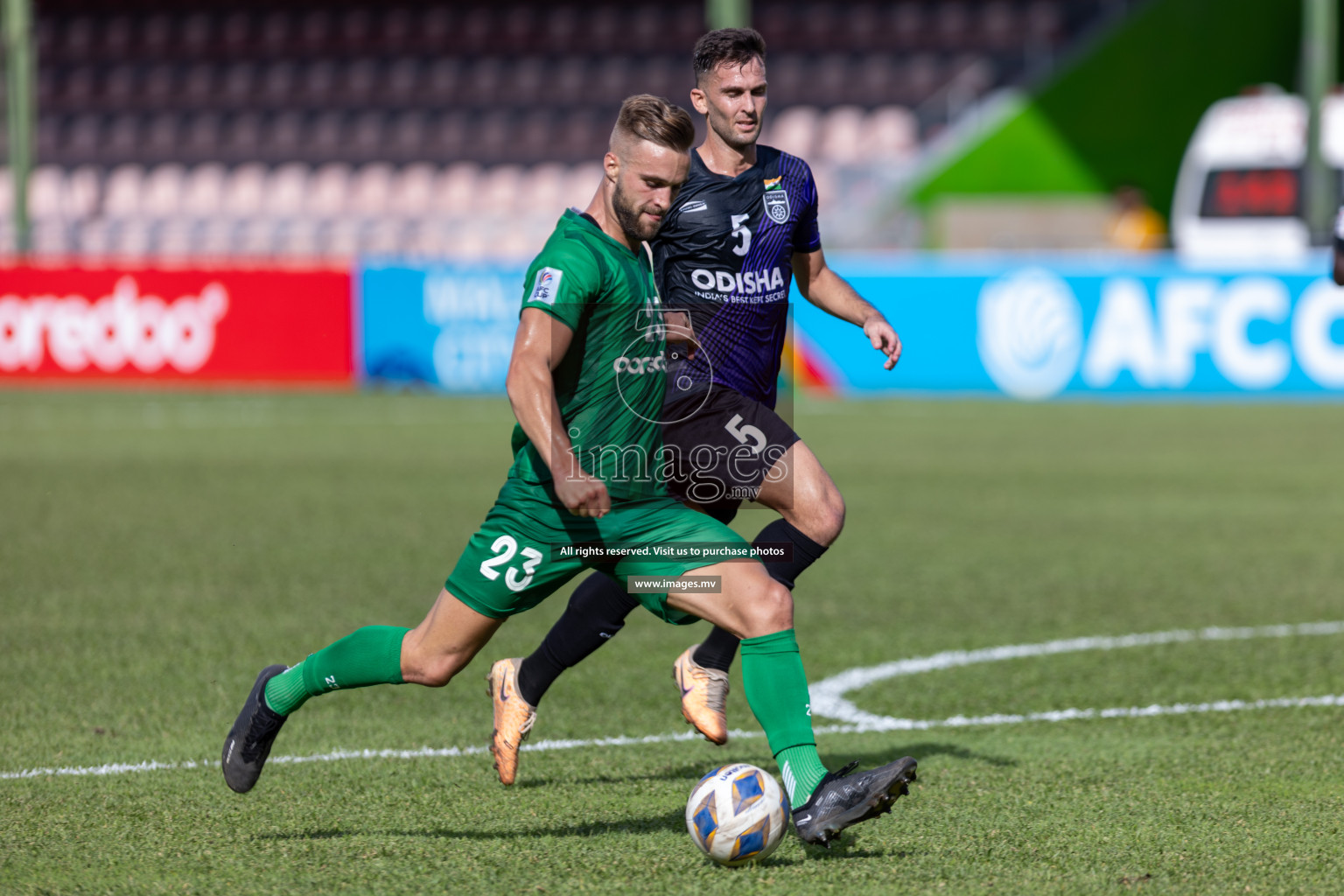 Maziya Sports & Recreation Club vs Odisha FC in the group stage of AFC Cup 2023 held in the National Stadium, Male, Maldives, on Tuesday 7th November 2023. Photos: Mohamed Mahfooz Moosa