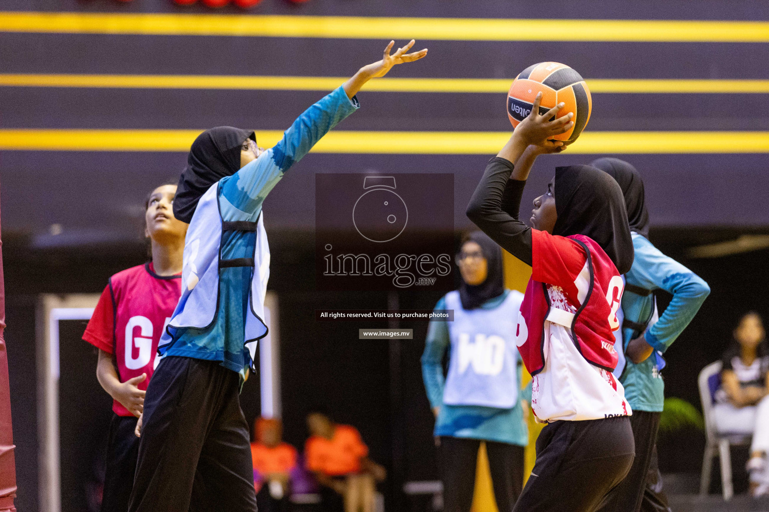 Final of 24th Interschool Netball Tournament 2023 was held in Social Center, Male', Maldives on 7th November 2023. Photos: Nausham Waheed / images.mv