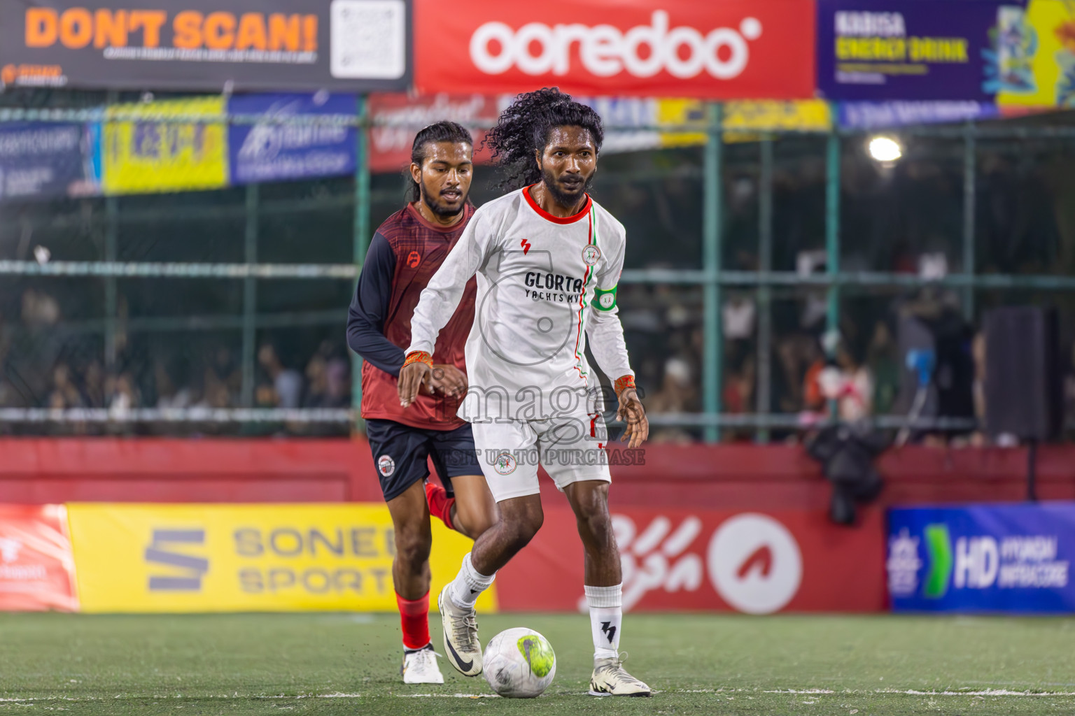 Th Omadhoo vs L Isdhoo on Day 37 of Golden Futsal Challenge 2024 was held on Thursday, 22nd February 2024, in Hulhumale', Maldives
Photos: Ismail Thoriq / images.mv