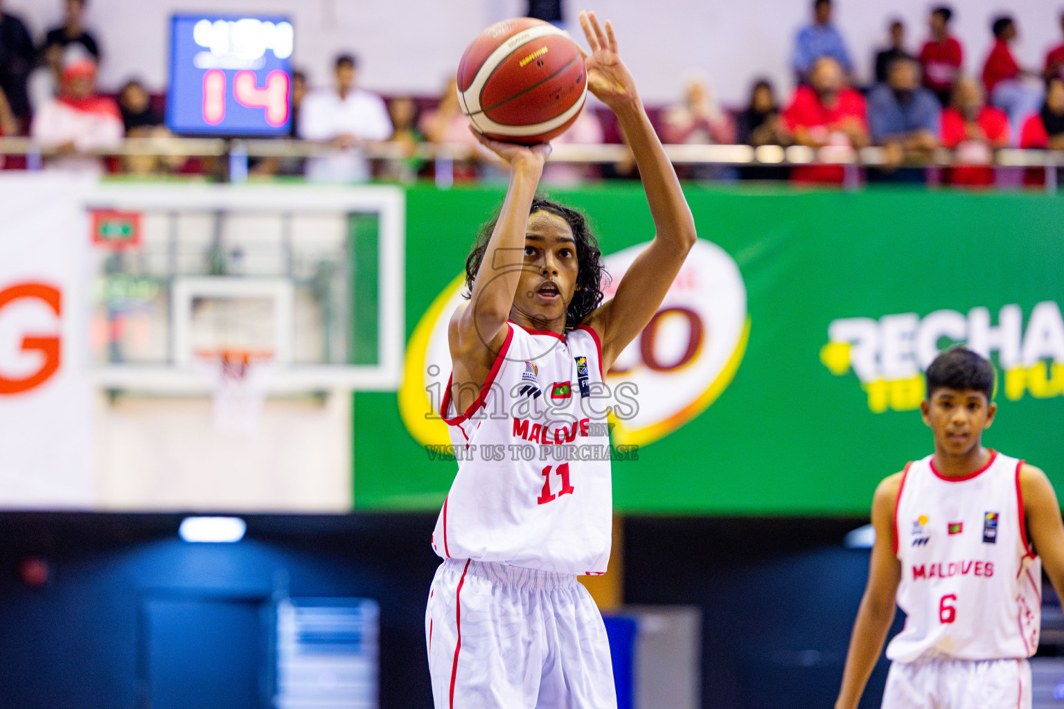 Maldives vs India in Day 2 of Under 16 Asian Cup SABA Qualifiers 2025 was held in Social Center, Male', Maldives on Friday, 13th June 2025. Photos: Nausham Waheed / images.mv