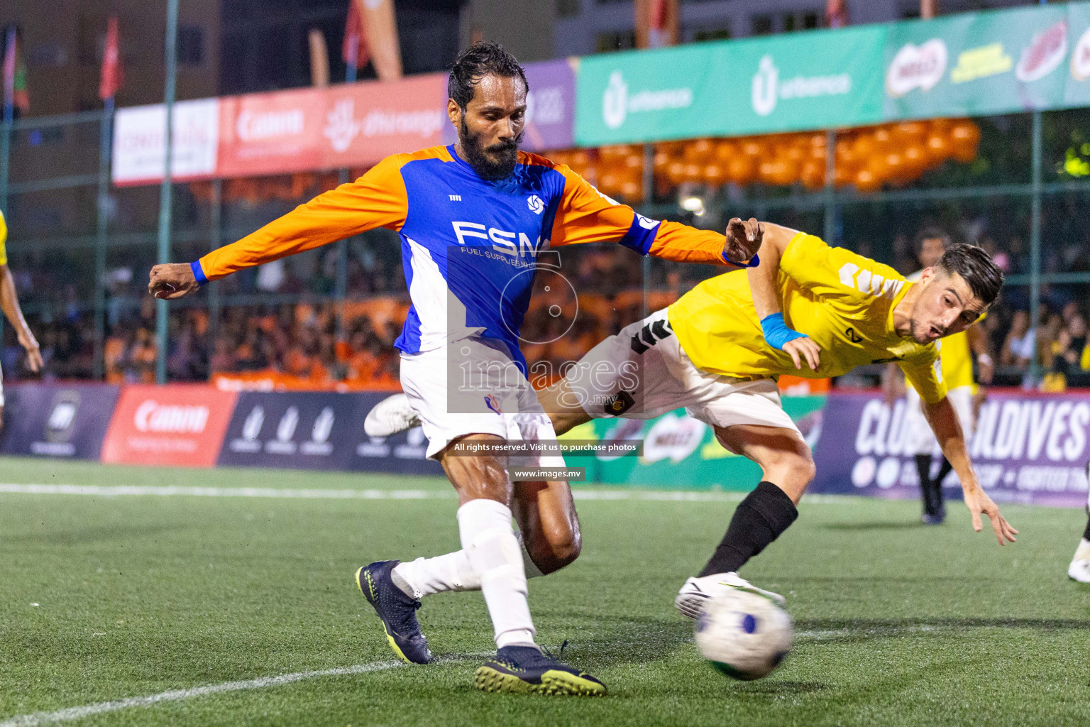 RRC vs Team FSM in Semi Final of Club Maldives Cup 2023 held in Hulhumale, Maldives, on Wednesday, 16th August 2023 Photos: Nausham Waheed / images.mv