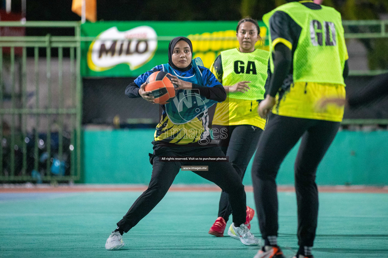 Day 7 of 20th Milo National Netball Tournament 2023, held in Synthetic Netball Court, Male', Maldives on 5th June 2023 Photos: Nausham Waheed/ Images.mv