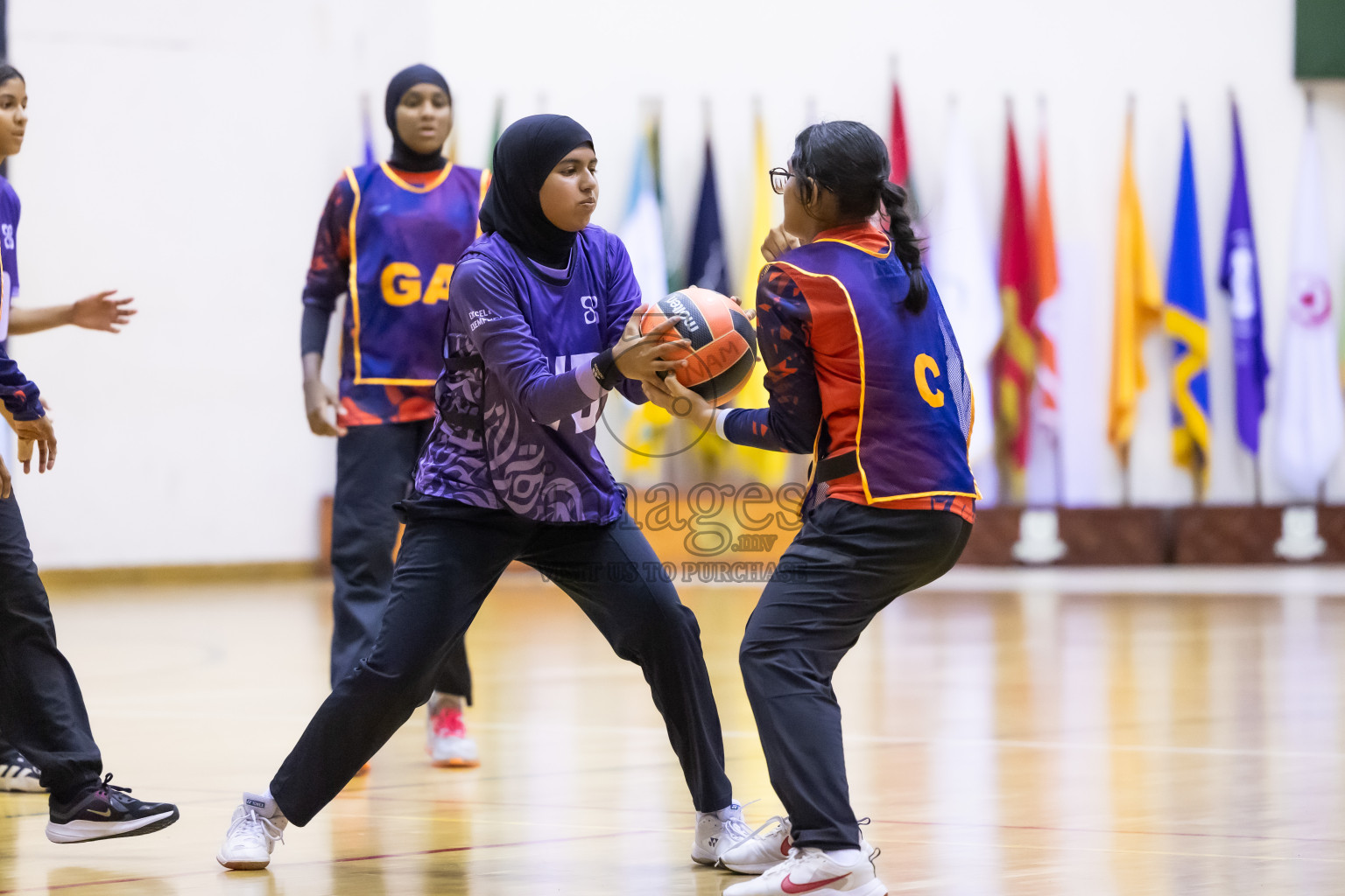 Day 11 of 25th Inter-School Netball Tournament was held in Social Center at Male', Maldives on Wednesday, 21st August 2024.