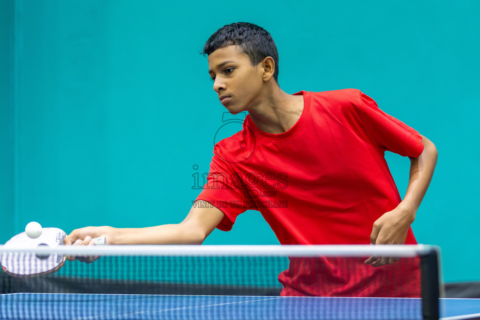 Day 3 of Interschool Table Tennis Tournament 2025 held at Male' TT Hall, Male', Maldives on Saturday, 17th May 2025. Photos By: Mohamed Mahfooz Moosa / images.mv