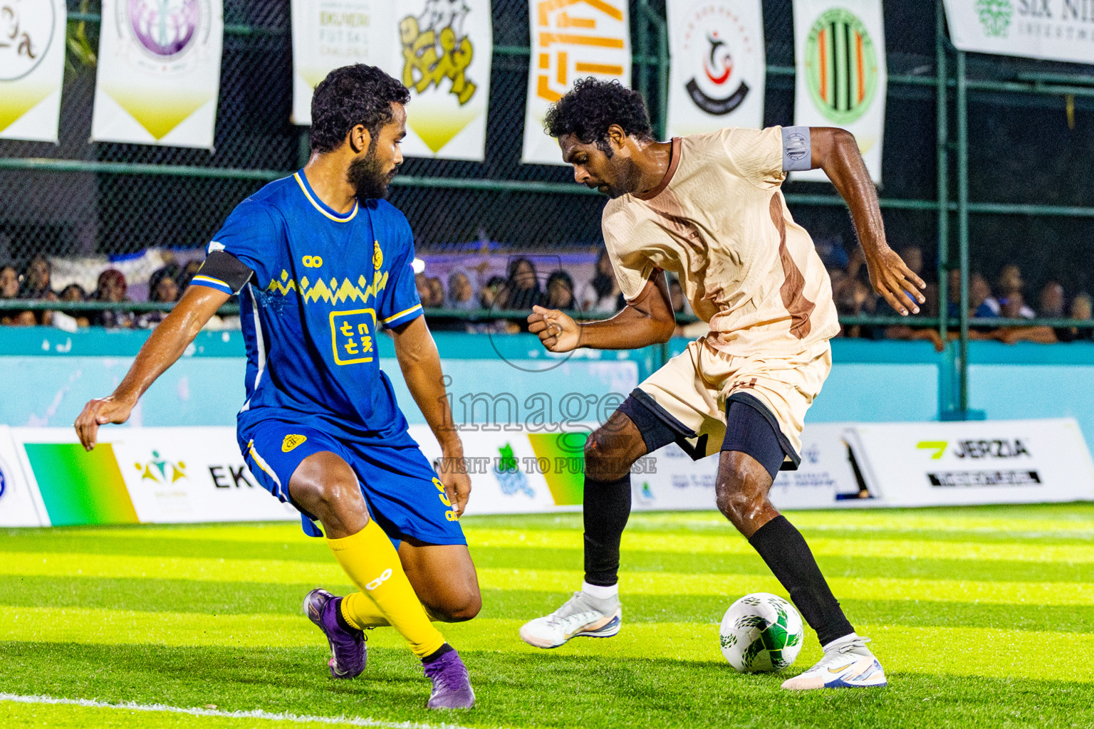 Dee Cee Jay SC vs Fools SC in Semi Finals of Laamehi Dhiggaru Ekuveri Futsal Challenge 2025 was held on Sunday, 27th July 2025, at Dhiggaru Futsal Ground, Dhiggaru, Maldives Photos: Nausham Waheed  / images.mv
