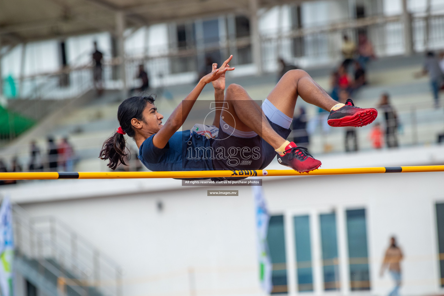 Day two of Inter School Athletics Championship 2023 was held at Hulhumale' Running Track at Hulhumale', Maldives on Sunday, 15th May 2023. Photos: Nausham Waheed / images.mv