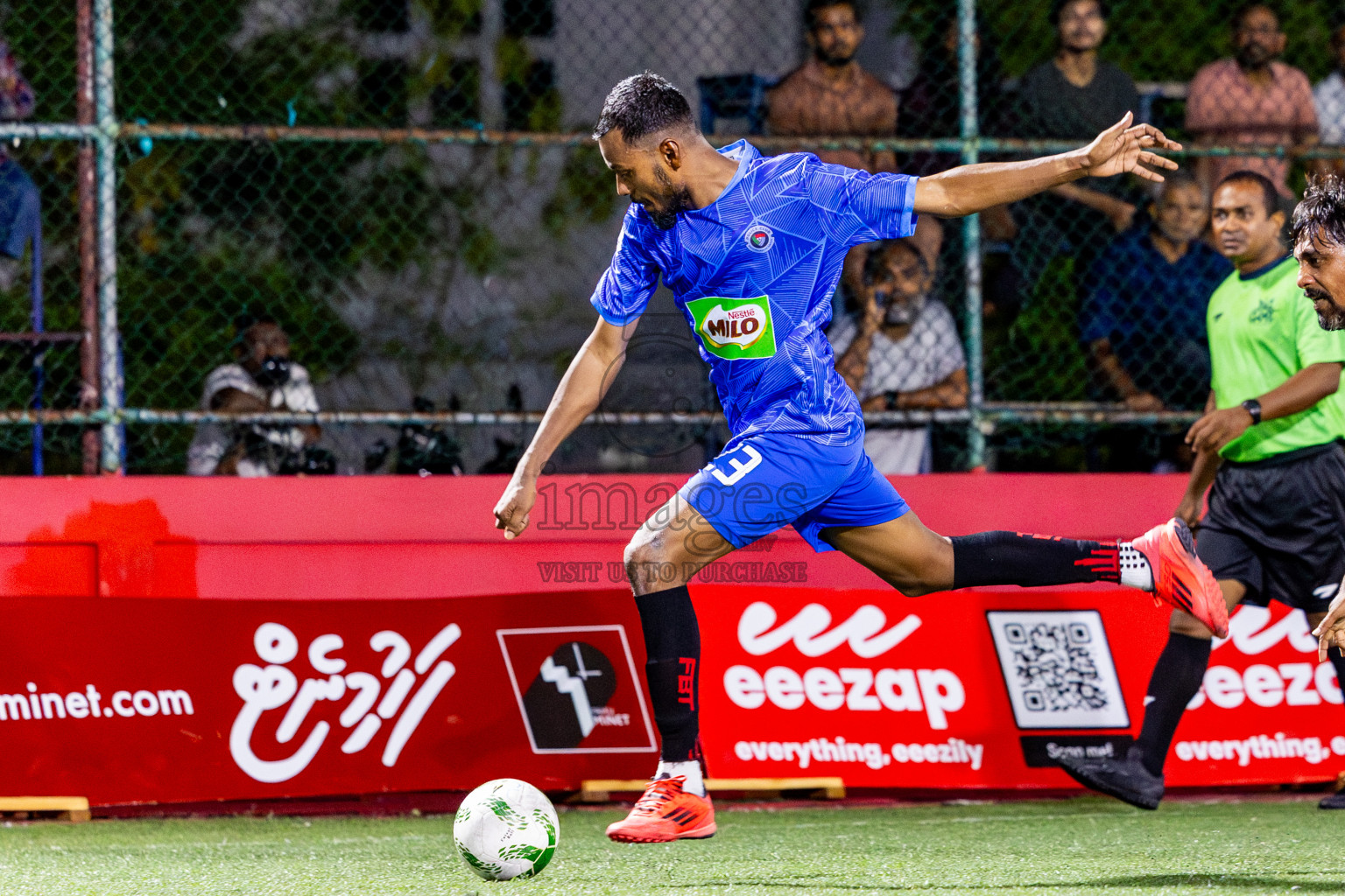 Kulhivaru Vuzaara vs Police Club in Day 15 of Office League 2025 was held on Friday, 2nd May 2025 in Hulhumale', Maldives. Photos: Nausham Waheed / images.mv