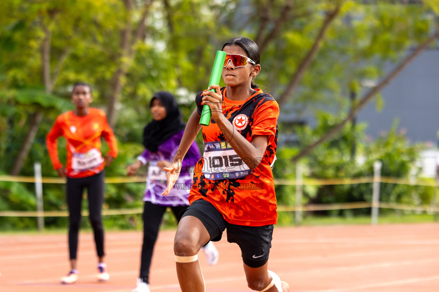 Day 6 of MWSC Interschool Athletics Championships 2024 held in Hulhumale Running Track, Hulhumale, Maldives on Thursday, 14th November 2024. Photos by: Ismail Thoriq / Images.mv