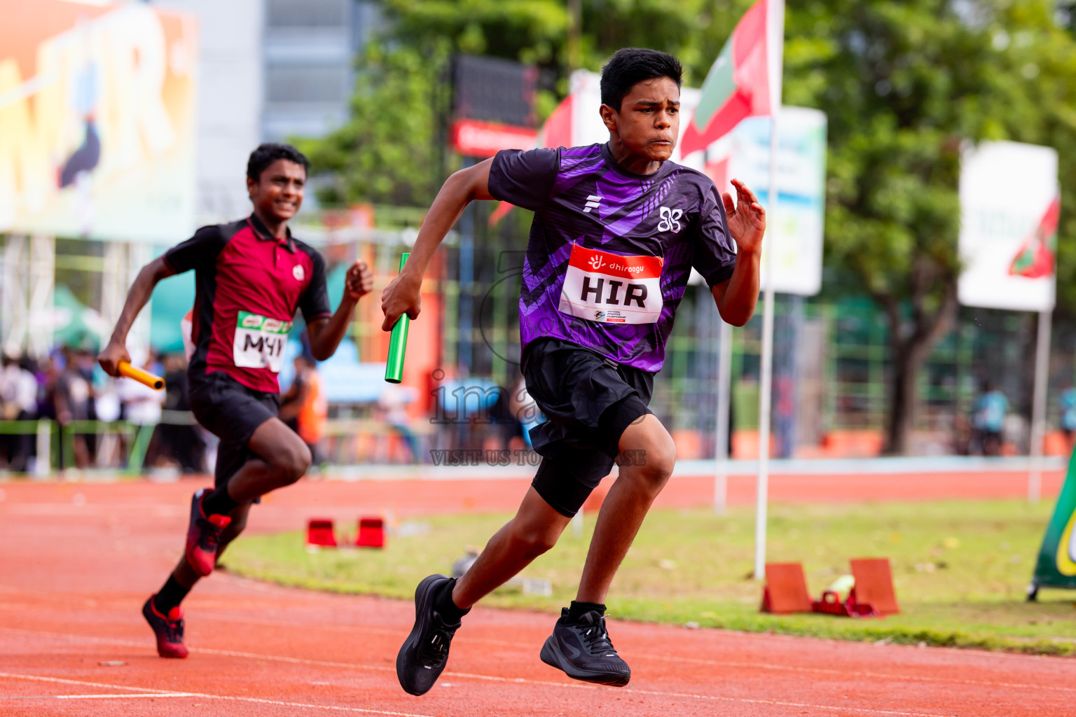 Day 6 of Inter-school Athletics Championship 2025 held in Ekuveni Synthetic Track, Male', Maldives on Sunday, 12th October 2025. Photos by: Nausham Waheed / Images.mv