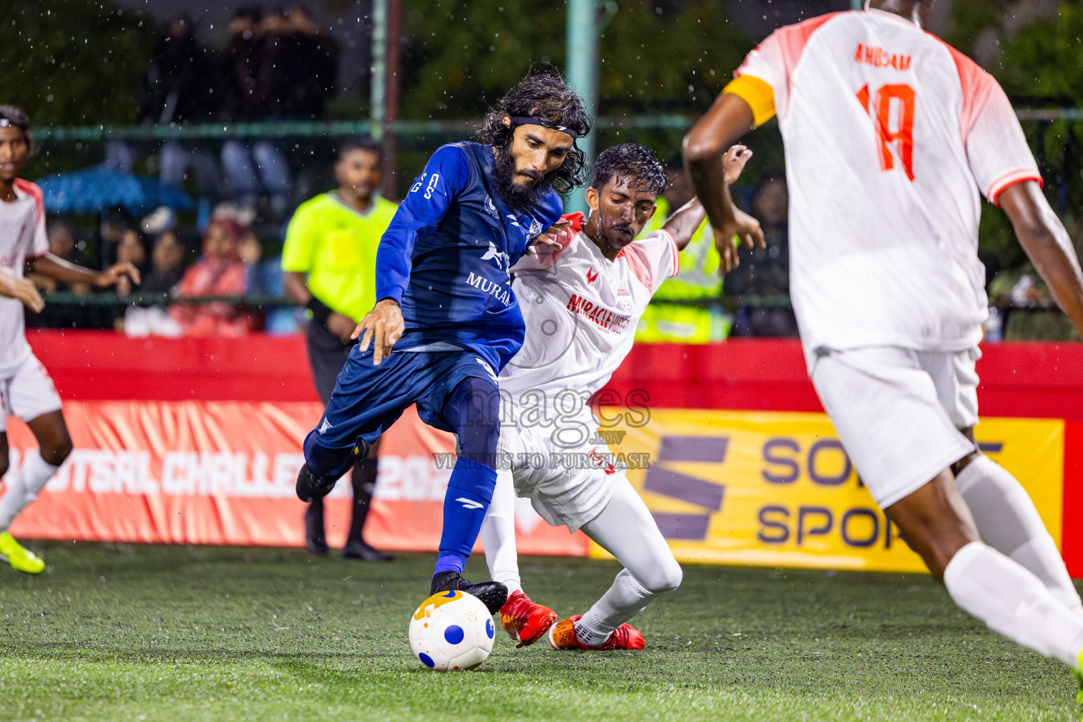 Sh Lhaimagu VS Sh Goidhoo in Day 6 of Golden Futsal Challenge 2025 on Friday, 6th January 2025, in Hulhumale', Maldives Photos: Nausham Waheed / images.mv