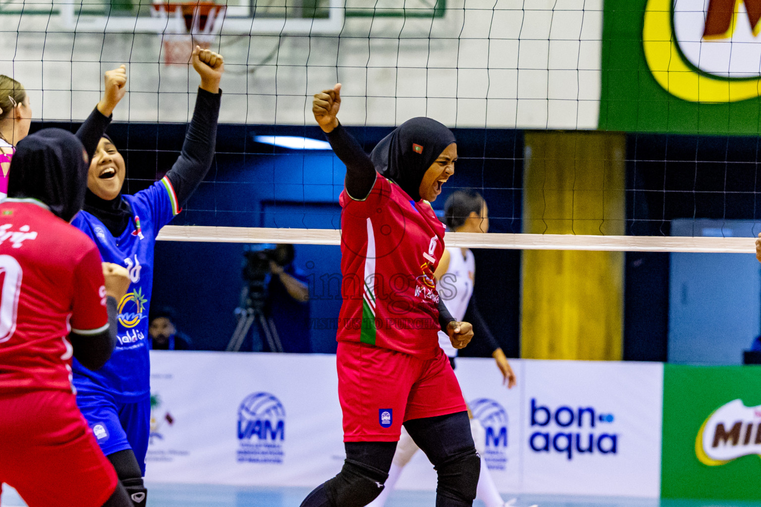 Final of CAVA Woman's Volleyball Challenge Cup 2024 was held in Social Center, Male', Maldives on Wednesday, 11th September 2024. Photos: Nausham Waheed / images.mv