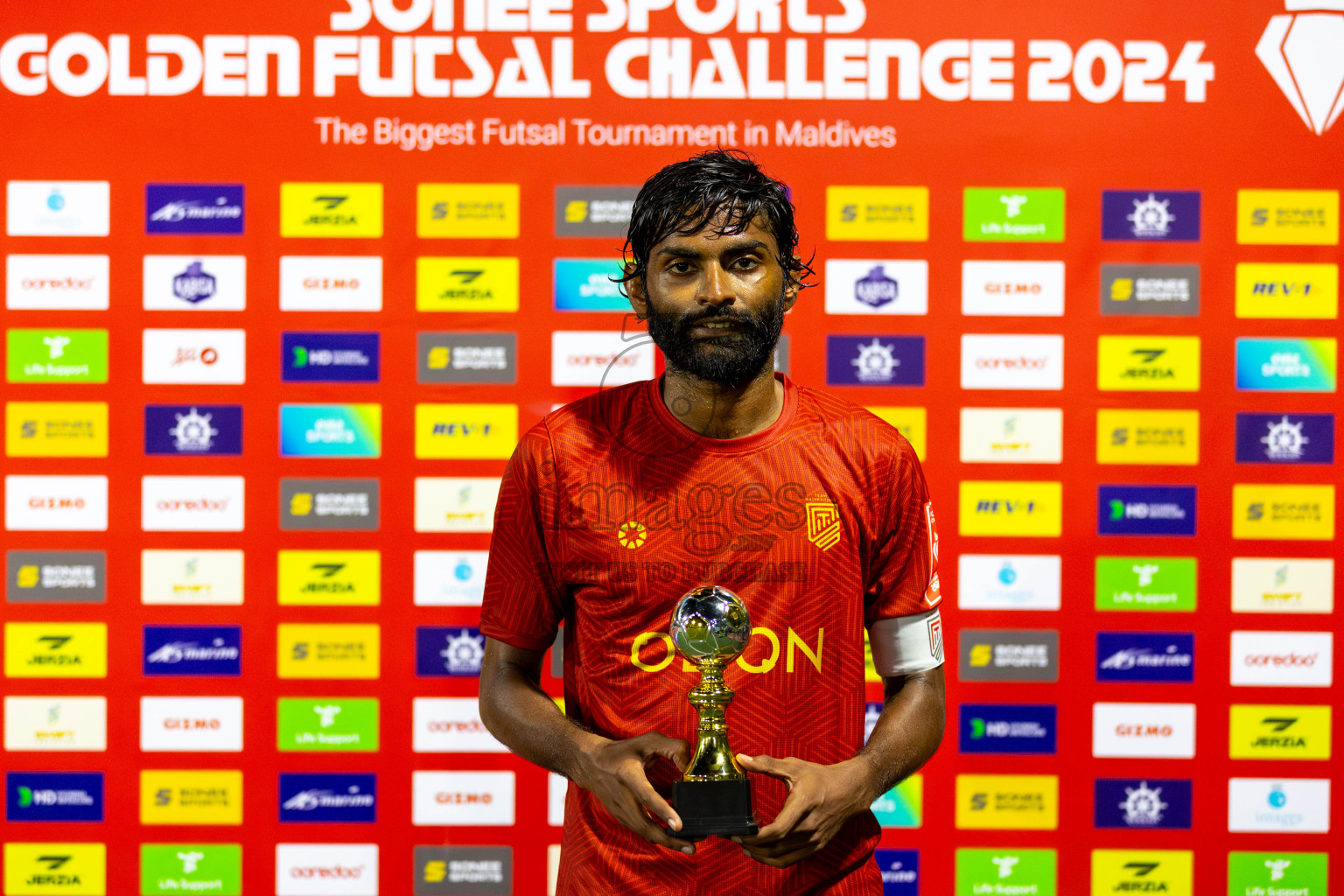 H.Dh Naivaadhoo vs H.Dh Kulhudhuffushi in Day 6 of Golden Futsal Challenge 2024 was held on Saturday, 20th January 2024, in Hulhumale', Maldives Photos: Mohamed Mahfooz Moosa / images.mv