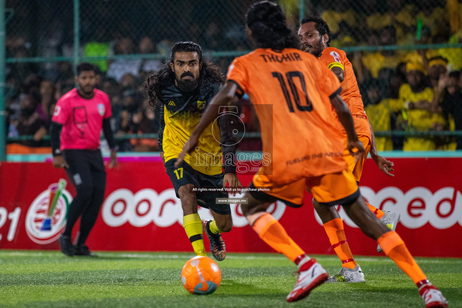 RRC Vs FSM in the Semi Finals of Club Maldives 2021 held in Hulhumale, Maldives on 19 December 2021. Photos: Ismail Thoriq / images.mv