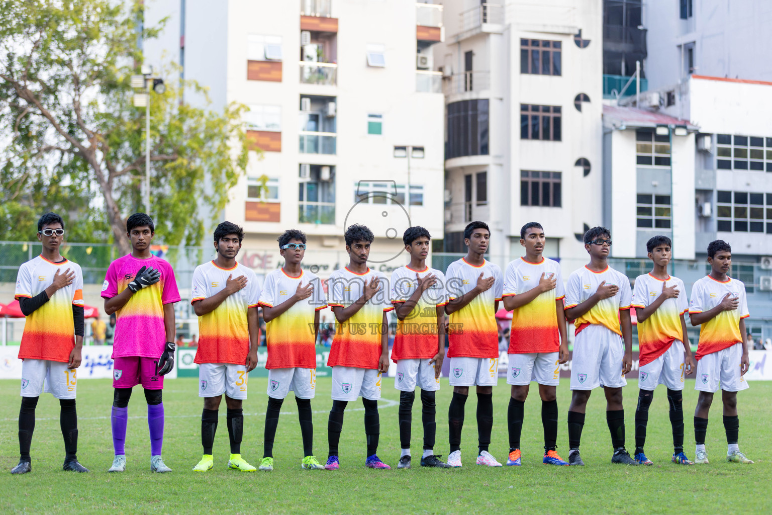 Club Eagles vs Super United Sports (U14) in Day 4 of Dhivehi Youth League 2024 held at Henveiru Stadium on Thursday, 28th November 2024. Photos: Shuu Abdul Sattar/ Images.mv