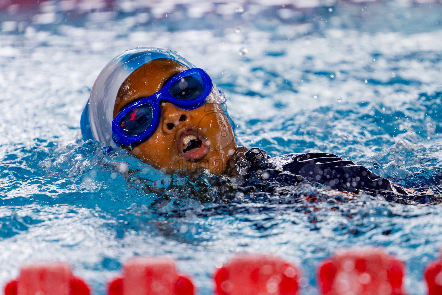 Day 1 of BML 5th National Swimming Kids Festival 2024 held in Hulhumale', Maldives on Monday, 18th November 2024. Photos: Nausham Waheed / images.mv