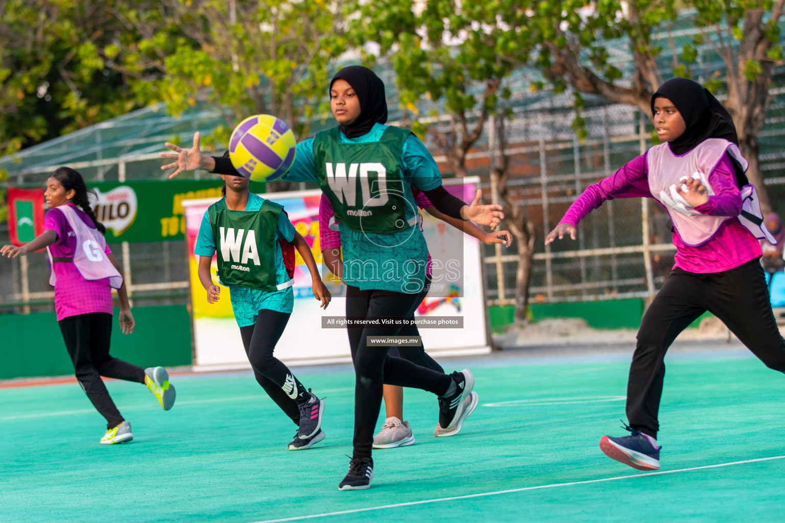 Junior Netball Championship 2022 - Under 14 Final U14 final of Junior Netball Championship 2022 held in Male', Maldives on Friday, 18th March 2022. Photos by Ismail Thoriq